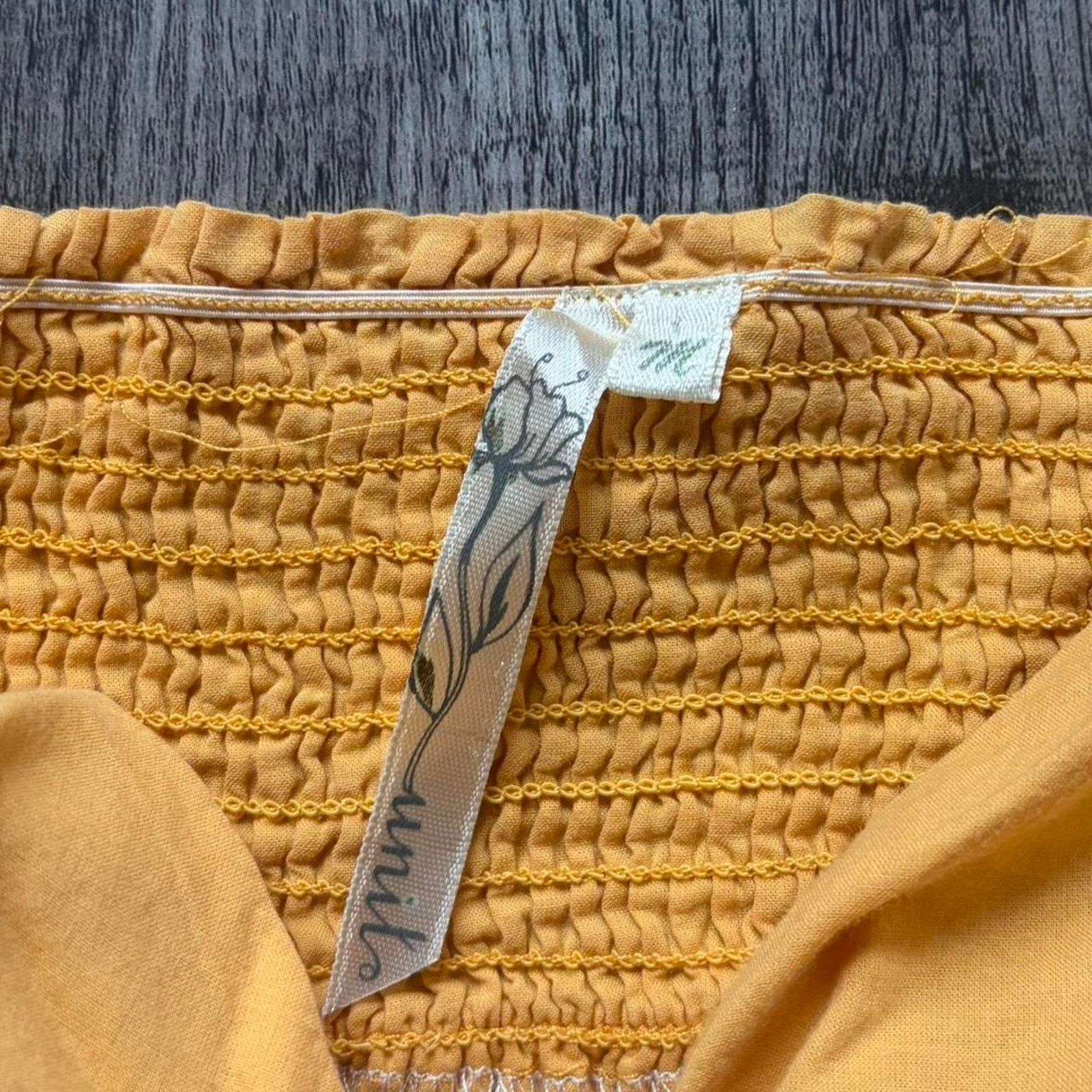 Other Vintage Yellow & Cream Tank with Embroidered Details Size M / US 6-8 / IT 42-44 - 2 Thumbnail