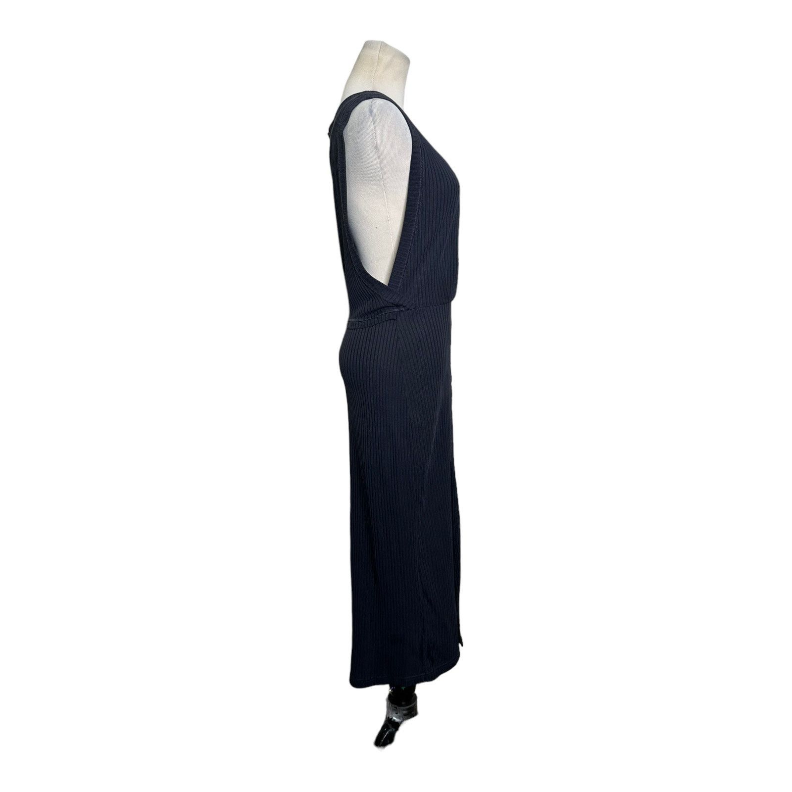Free People Free People gray front cross flap slit midi dress small Size S / US 4 / IT 40 - 6 Thumbnail