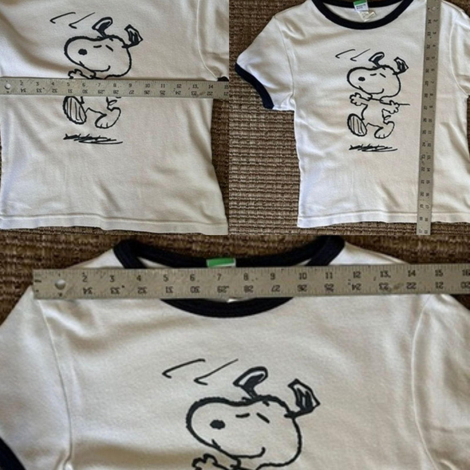 Peanuts Vintage 90s Snoopy Peanuts Ringer Tee Medium Size M / US 6-8 / IT 42-44 - 5 Thumbnail