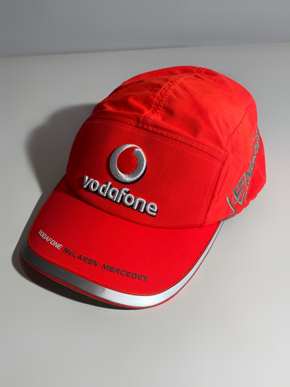 Mercedes-Benz Vintage Vodafone McLaren Mercedes 5 panel Cap Size ONE SIZE - 1 Thumbnail