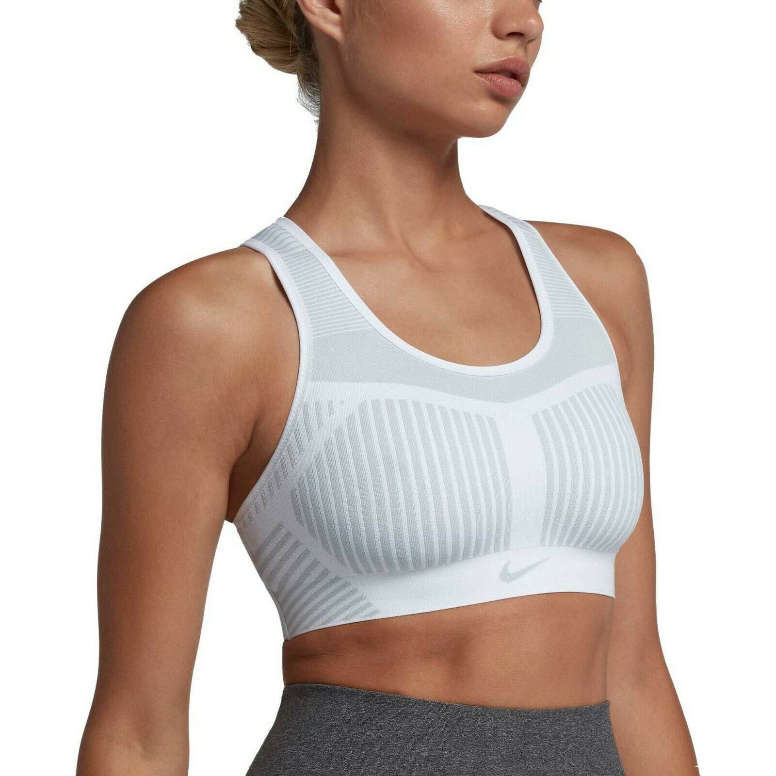 Nike $80 Nike Flyknit High Support Sports Bra Gym Training XS NWT Size XS / US 0-2 / IT 36-38 - 1 Thumbnail