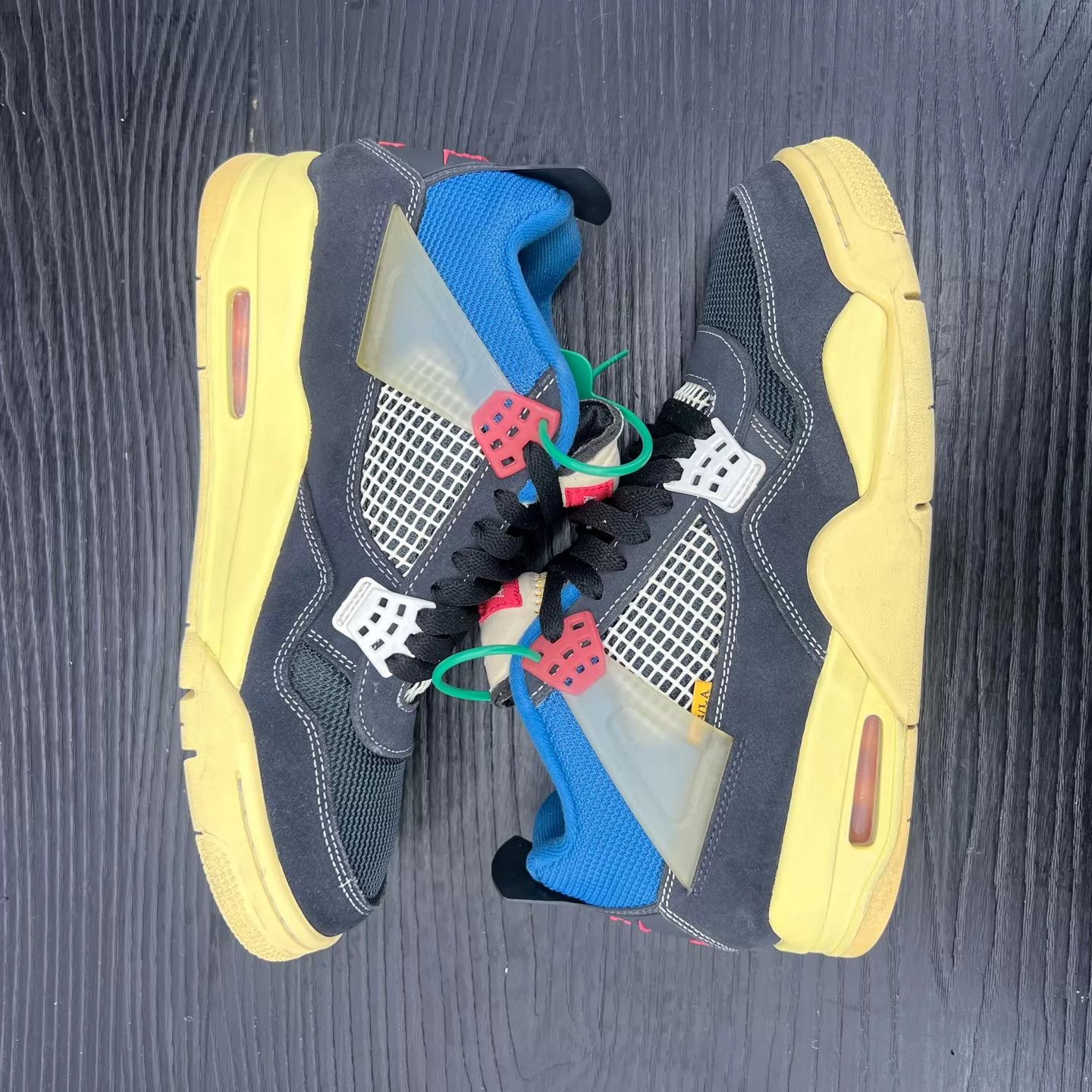 Nike AJ4 Union Black Blue Size 43 Like New Size US 10 / EU 43 - 3 Thumbnail