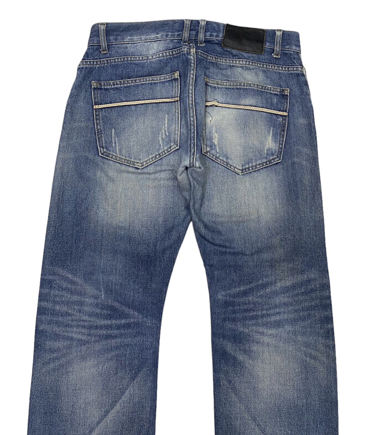 Hysteric Glamour × Tornado Mart 🔥VINTAGE PAPER BAG DISTRESSED DENIM JEANS PUNK STYLE Size US 32 / EU 48 - 6 Thumbnail