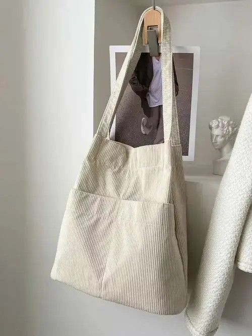 Tote Bag Vintage Japananese Brand Streetwear in White, Men's