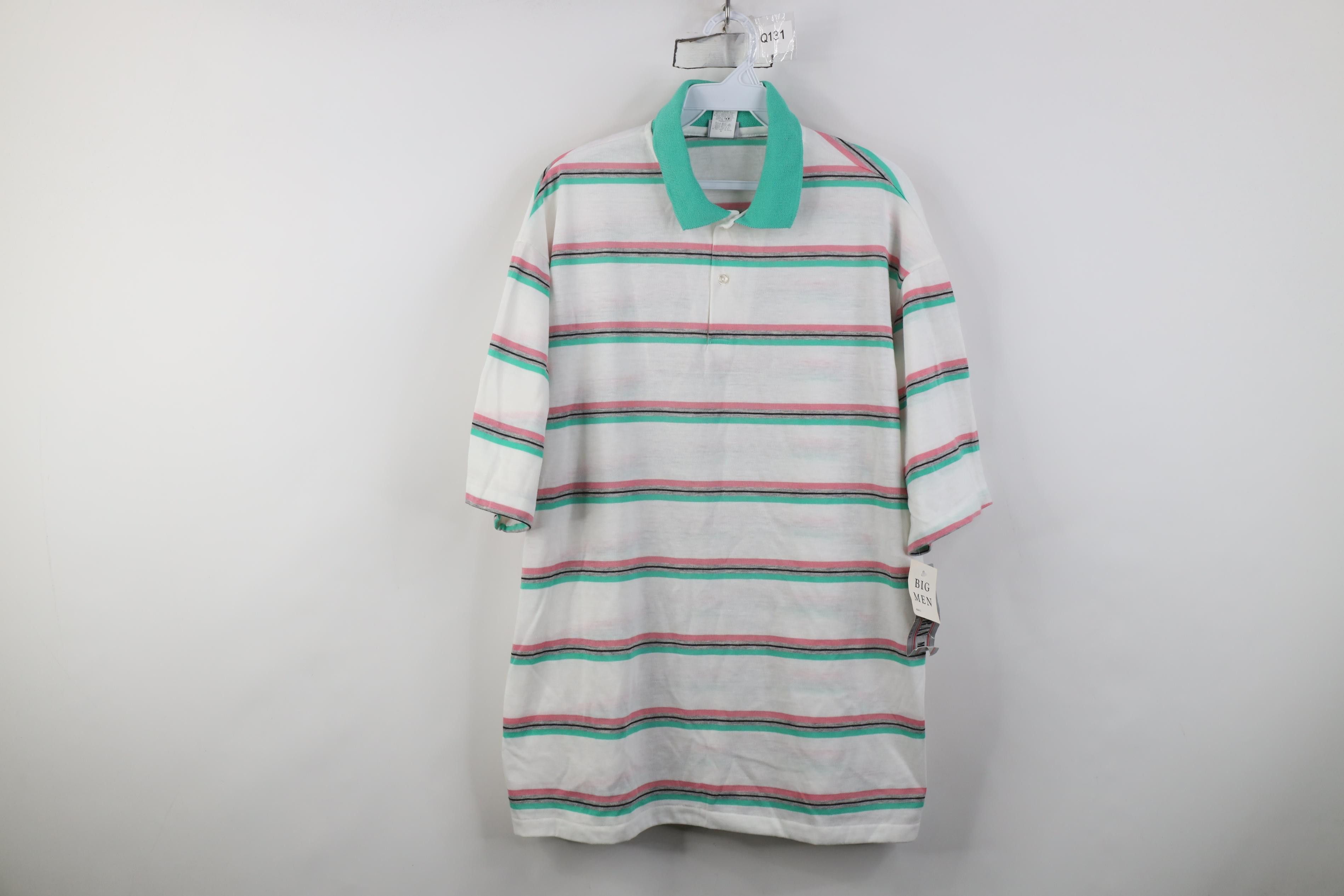 Vintage Deadstock Vintage 80s Streetwear Knit Golf Polo Shirt USA Size US XXL / EU 58 / 5 - 1 Thumbnail