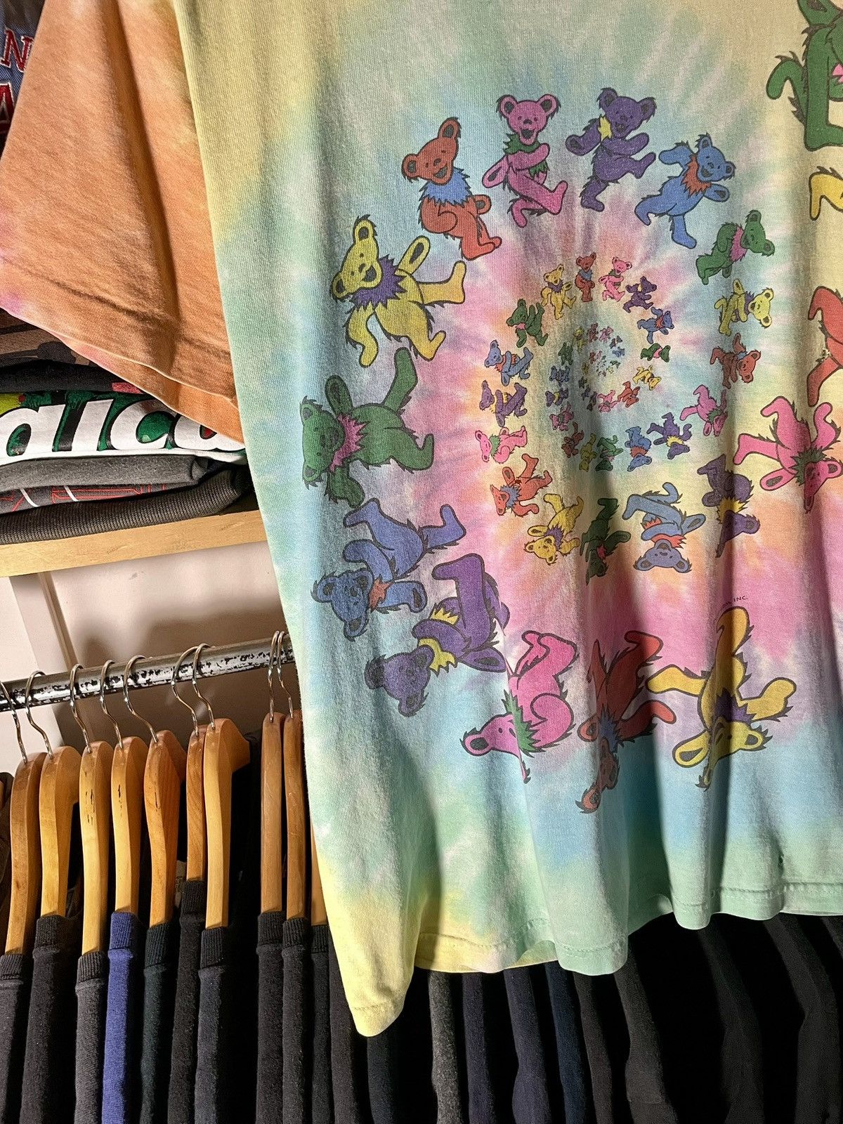 Band Tees 1997 vtg Grateful Dead Spiral Dancing Bears tee Size US S / EU 44-46 / 1 - 6 Thumbnail