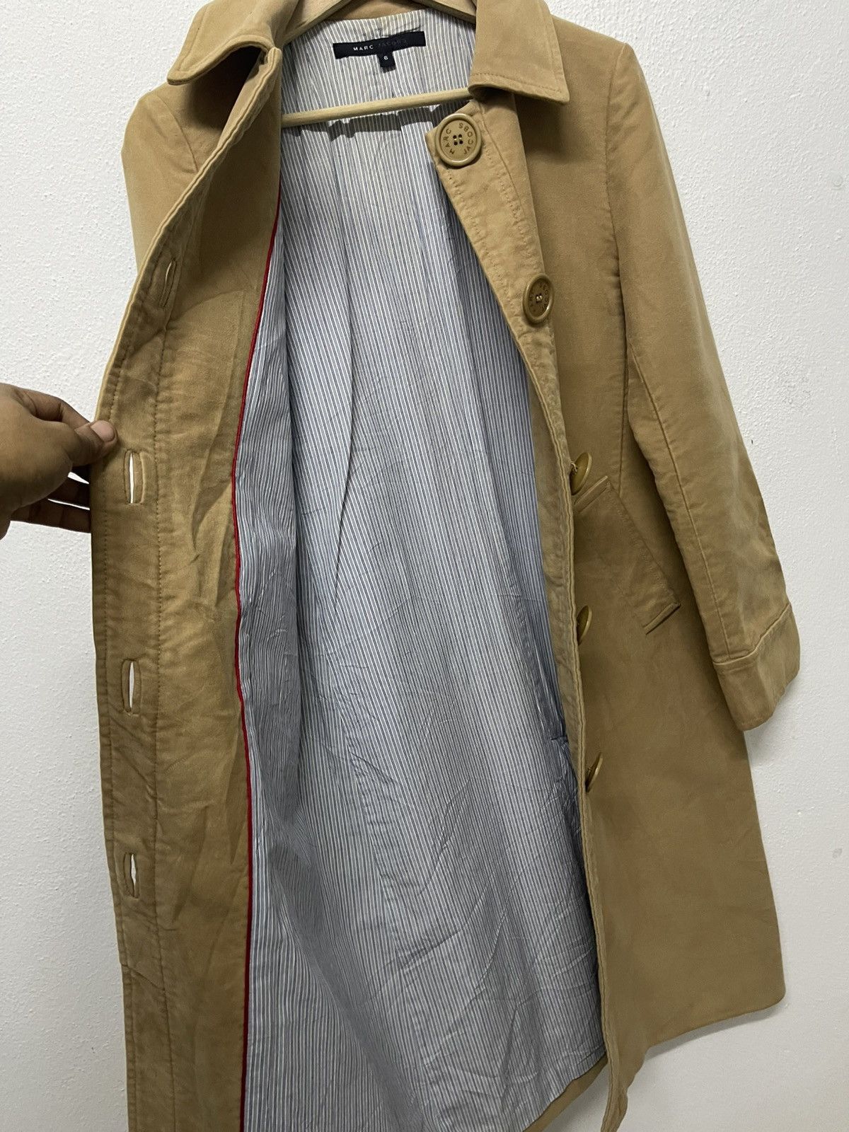 Marc Jacobs 2000s MARC JACOBS BUTTON CLOSURE TRENCH COAT Size M / US 6-8 / IT 42-44 - 14 Thumbnail