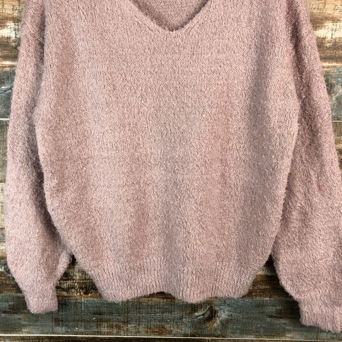 Homespun Knitwear × Japanese Brand DLL Japanese Brand Pink Mohair Knitwear #C418 Size M / US 6-8 / IT 42-44 - 6 Thumbnail