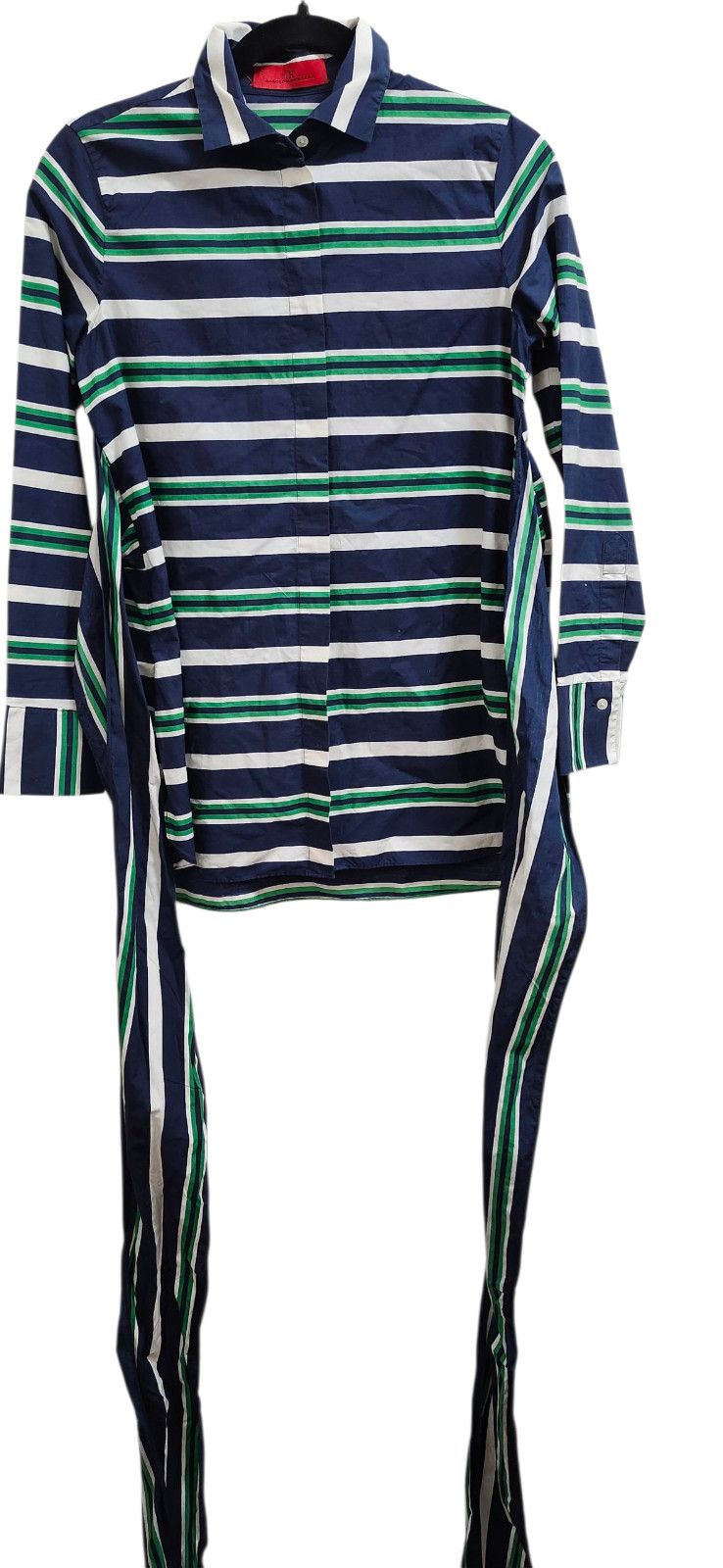 Carolina Herrera Carolina Herrera Striped Cotton Belted Shirt Dress Top 2 Size XS / US 0-2 / IT 36-38 - 4 Thumbnail