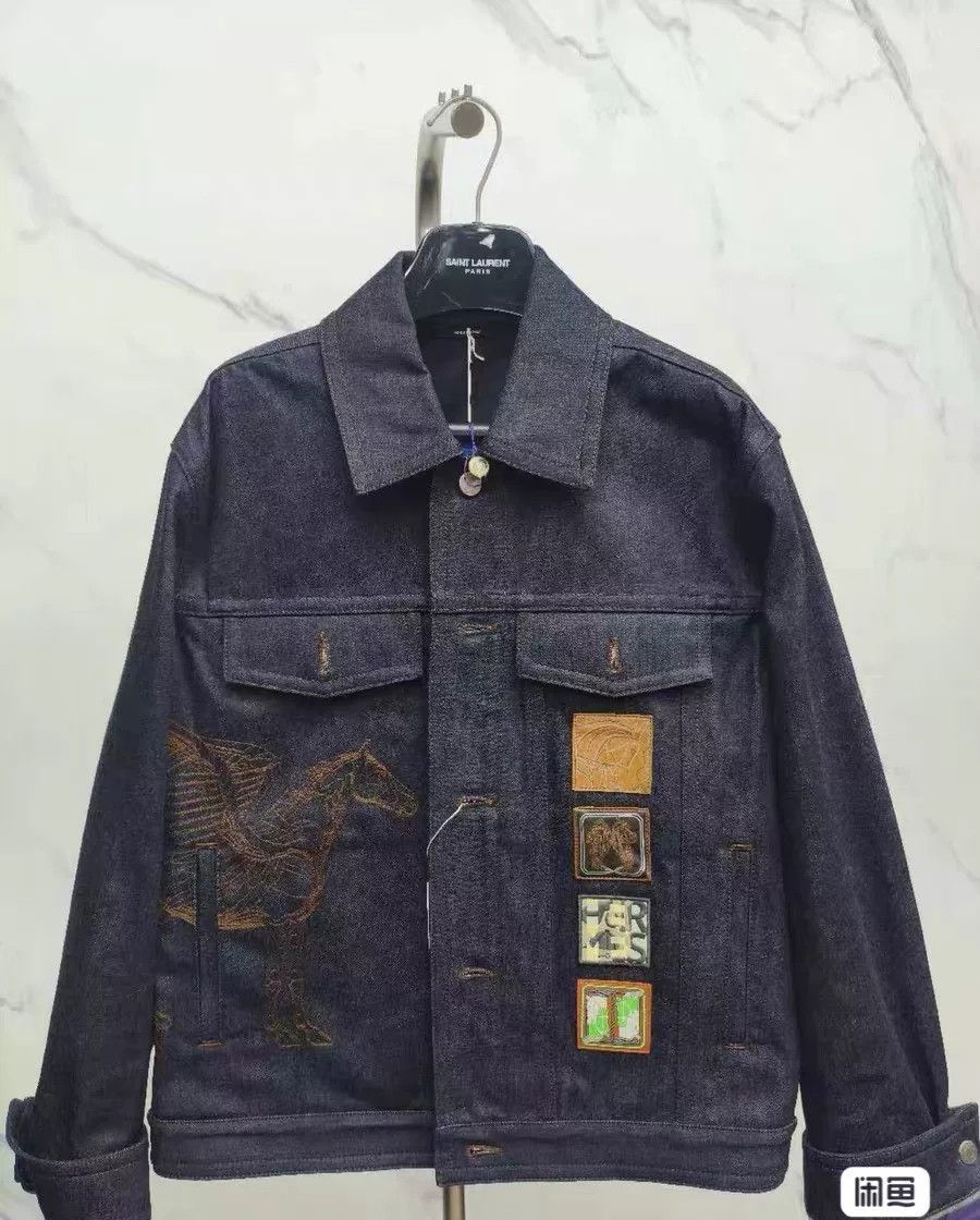 Hermes Hermes 23SS Pegasus Denim Jacket Size US L / EU 52-54 / 3 - 1 Thumbnail