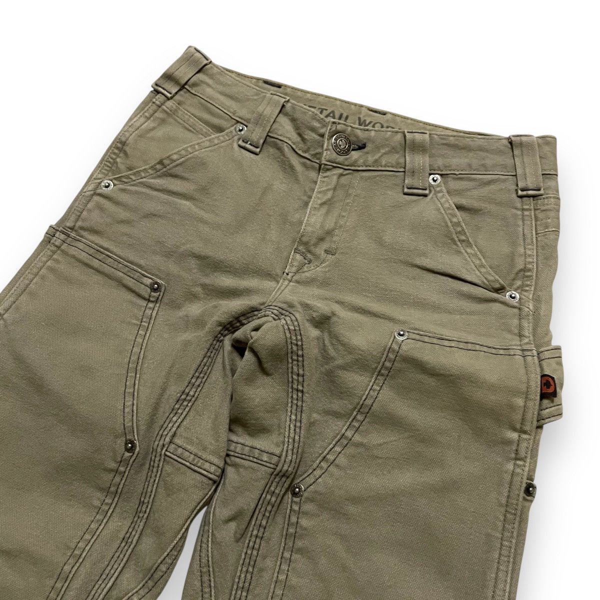 Carhartt ORIGINAL DOUBLE KNEE WORK WEAR DOVETAL (28×38) Size US 28 / EU 44 - 3 Thumbnail