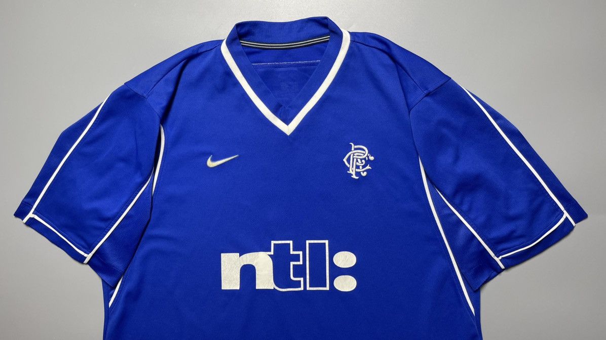 Nike RANGERS NIKE 1999/2000 FOOTBALL HOME JERSEY #7 KANCHELSKIS Size US XL / EU 56 / 4 - 3 Thumbnail