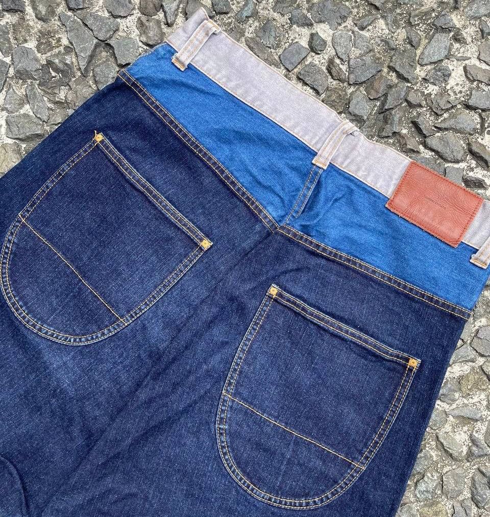 Tsumori Chisato Tsumori Chisato - Drop Crotch Indigo Dye Denim Size US 28 / EU 44 - 6 Thumbnail