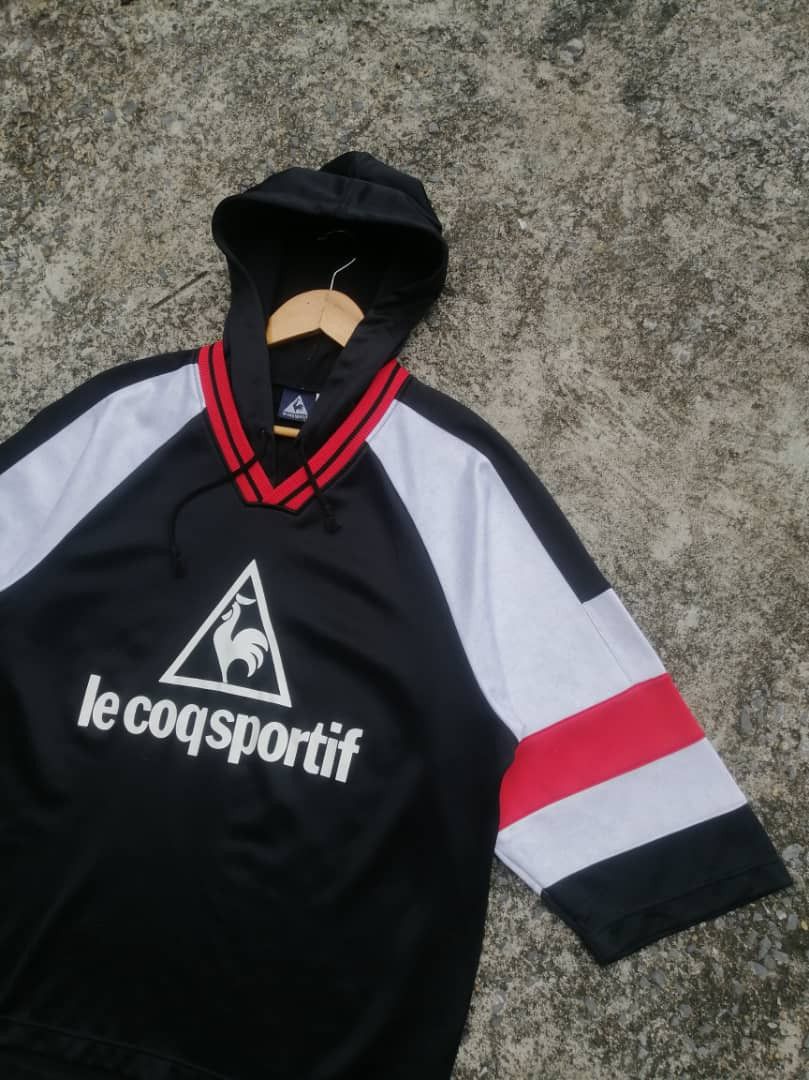 Japanese Brand × Le Coq Sportif Le Coq Sportif Made In Japan Jersey Hoodie Size US M / EU 48-50 / 2 - 2 Thumbnail