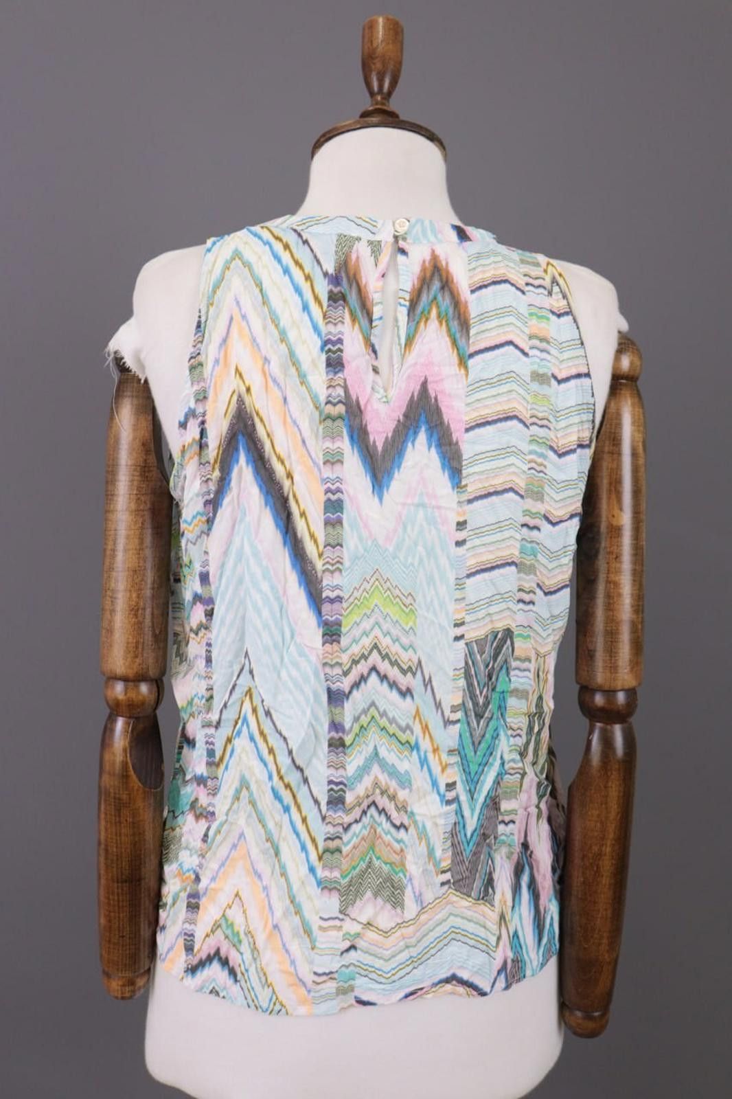 Designer Emily Van Den Bergh Multicolor Tank Top Shirt Size 38 / M Size M / US 6-8 / IT 42-44 - 8 Thumbnail