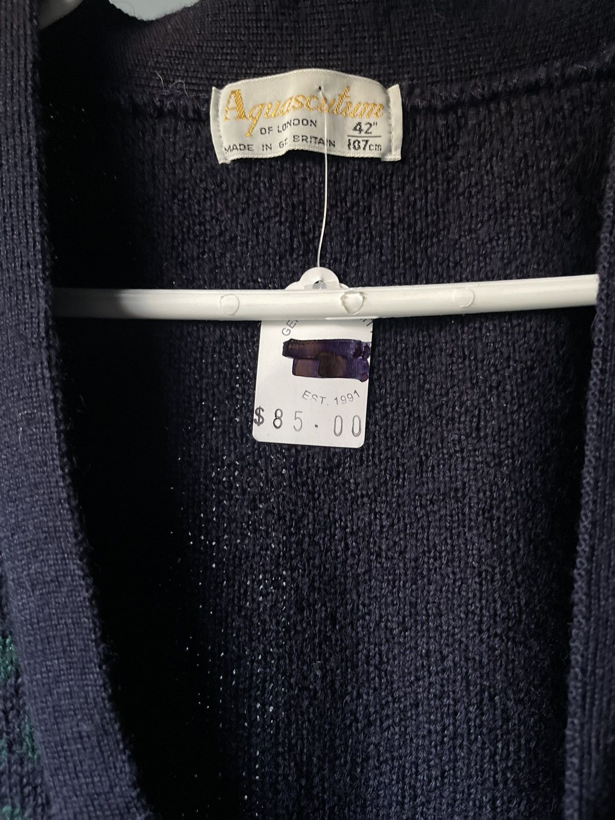 Aquascutum Aquascutum Vintage Sweater Vest Size US L / EU 52-54 / 3 - 3 Thumbnail