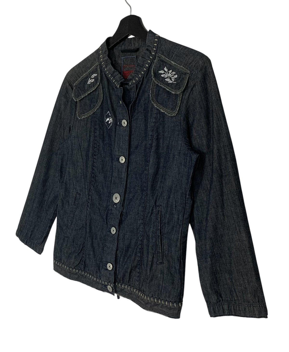 Designer Marithe & Francois Girbaud Designer Luxury Denim Jacket Size XS / US 0-2 / IT 36-38 - 4 Thumbnail
