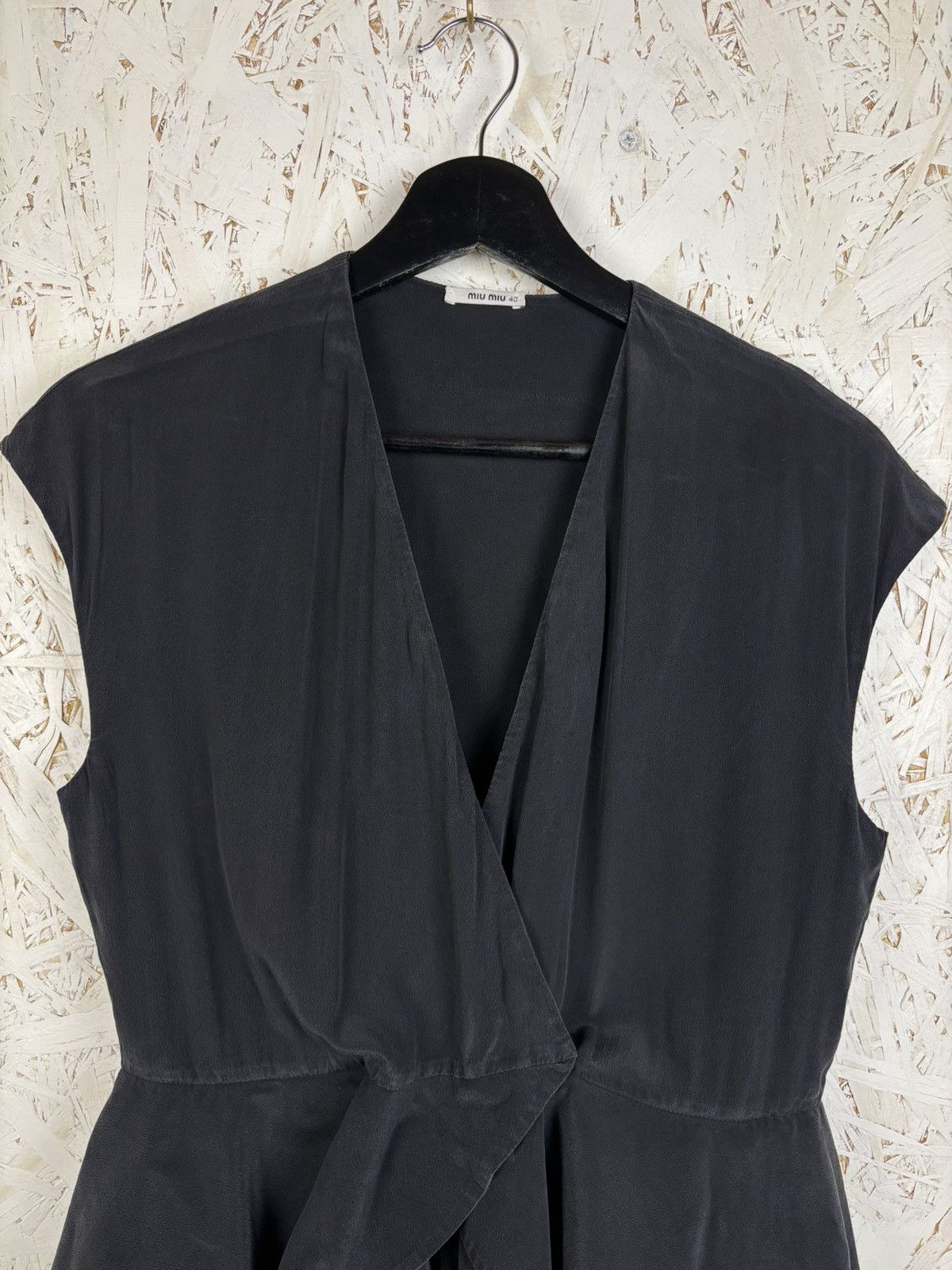 Miu Miu Vintage Miu Miu Silk Pleated Dress SS11 Black Size 40 Size S / US 4 / IT 40 - 2 Thumbnail