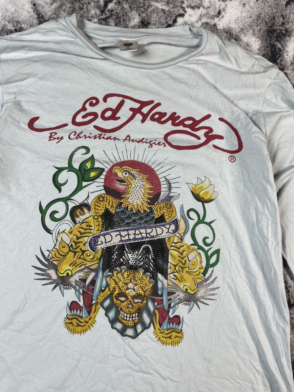 Ed Hardy Ed Hardy Tiger Skull Long Sleeve Y2K USA XL Size US XL / EU 56 / 4 - 4 Thumbnail
