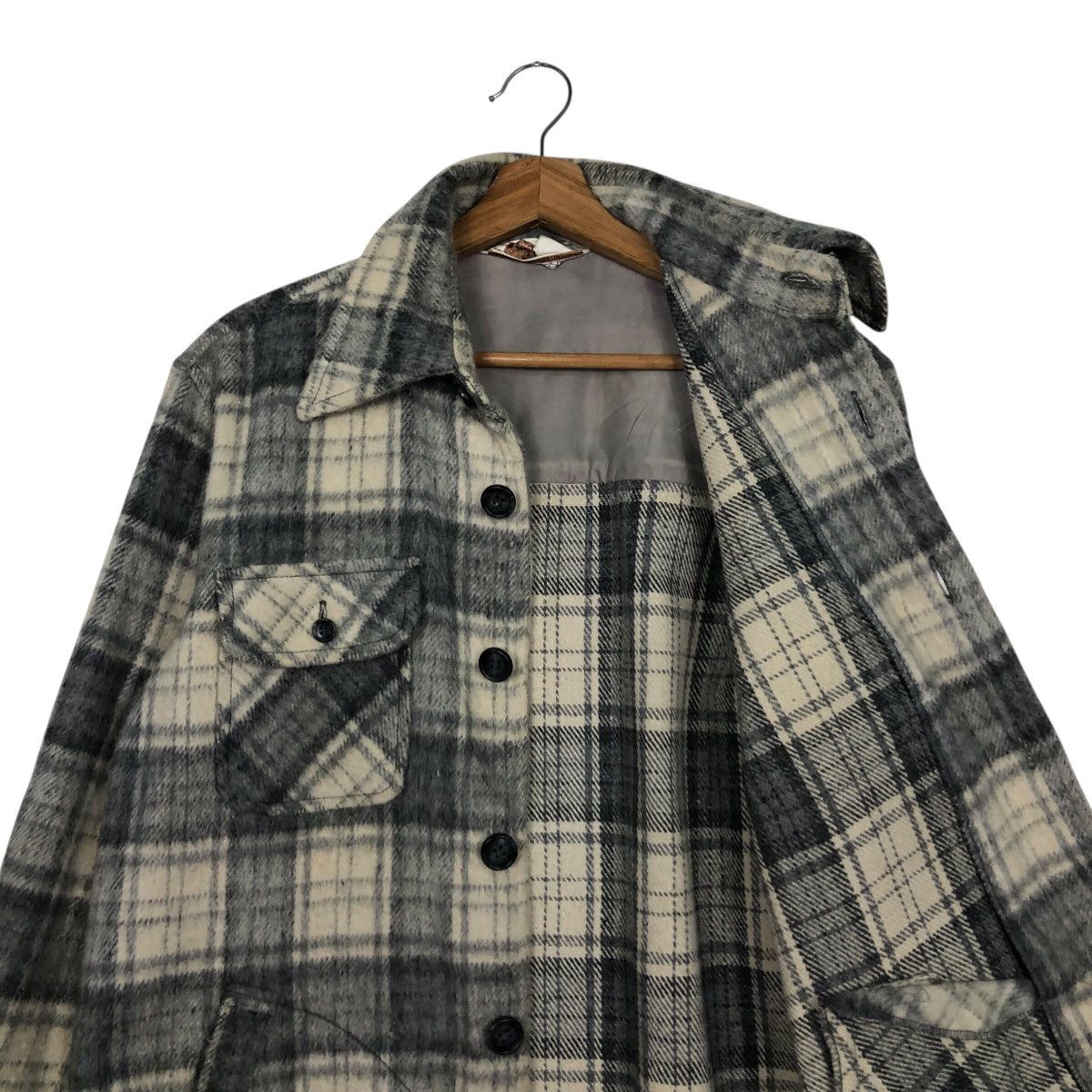 Japanese Brand 📌Vintage Wool Jacket Flannel Spade Mashie Tartan Design Size US L / EU 52-54 / 3 - 13 Thumbnail