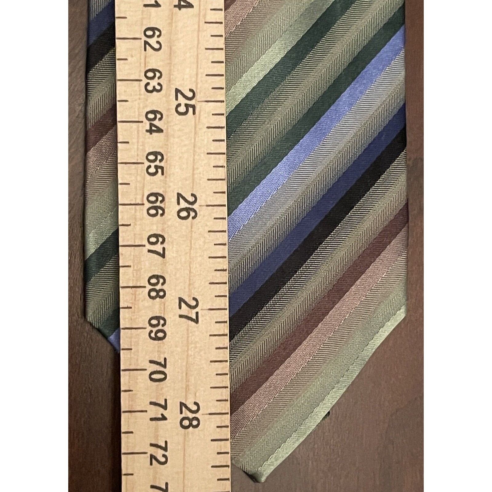 Kenneth Cole Kenneth Cole Reaction Green Blue Brown 100% Silk China Size ONE SIZE - 5 Thumbnail