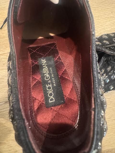 Dolce & Gabbana Dolce and Gabbana Crystal Star Suede Studded Derby Size US 8.5 / EU 41-42 - 11 Thumbnail