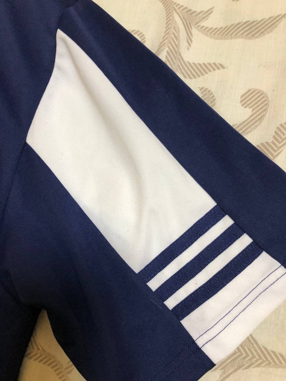 Adidas Rare Vintage Adidas Jersey V Neck Shirt Blue Size US XL / EU 56 / 4 - 10 Thumbnail