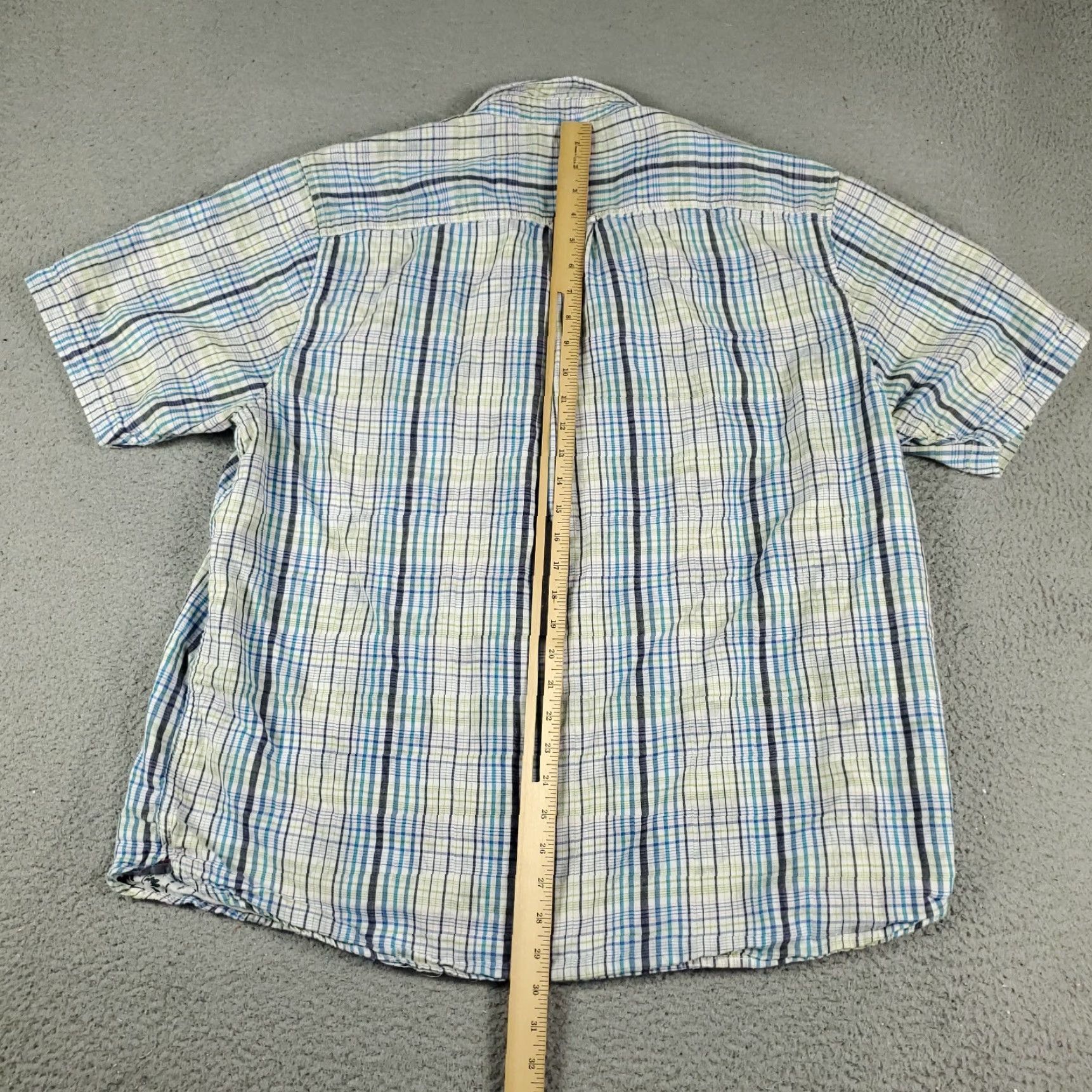 Tommy Bahama Tommy Bahama Shirt Mens 2XL Blue Plaid Casual Button Up Short Sleeve Shirt Mens Blue Plaid Button-Up Casual 2XL Size US XXL / EU 58 / 5 - 3 Thumbnail