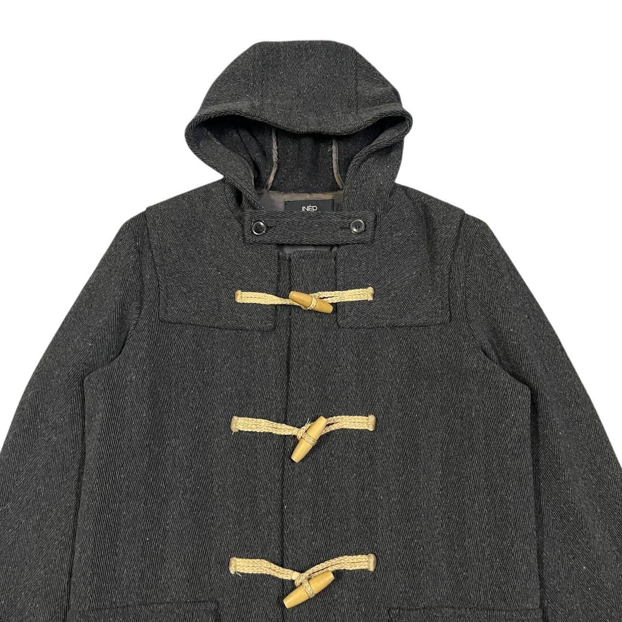 Yohji Yamamoto Vintage Ined Homme Yohji Yamamoto Wool Duffle Coat Size US M / EU 48-50 / 2 - 2 Thumbnail