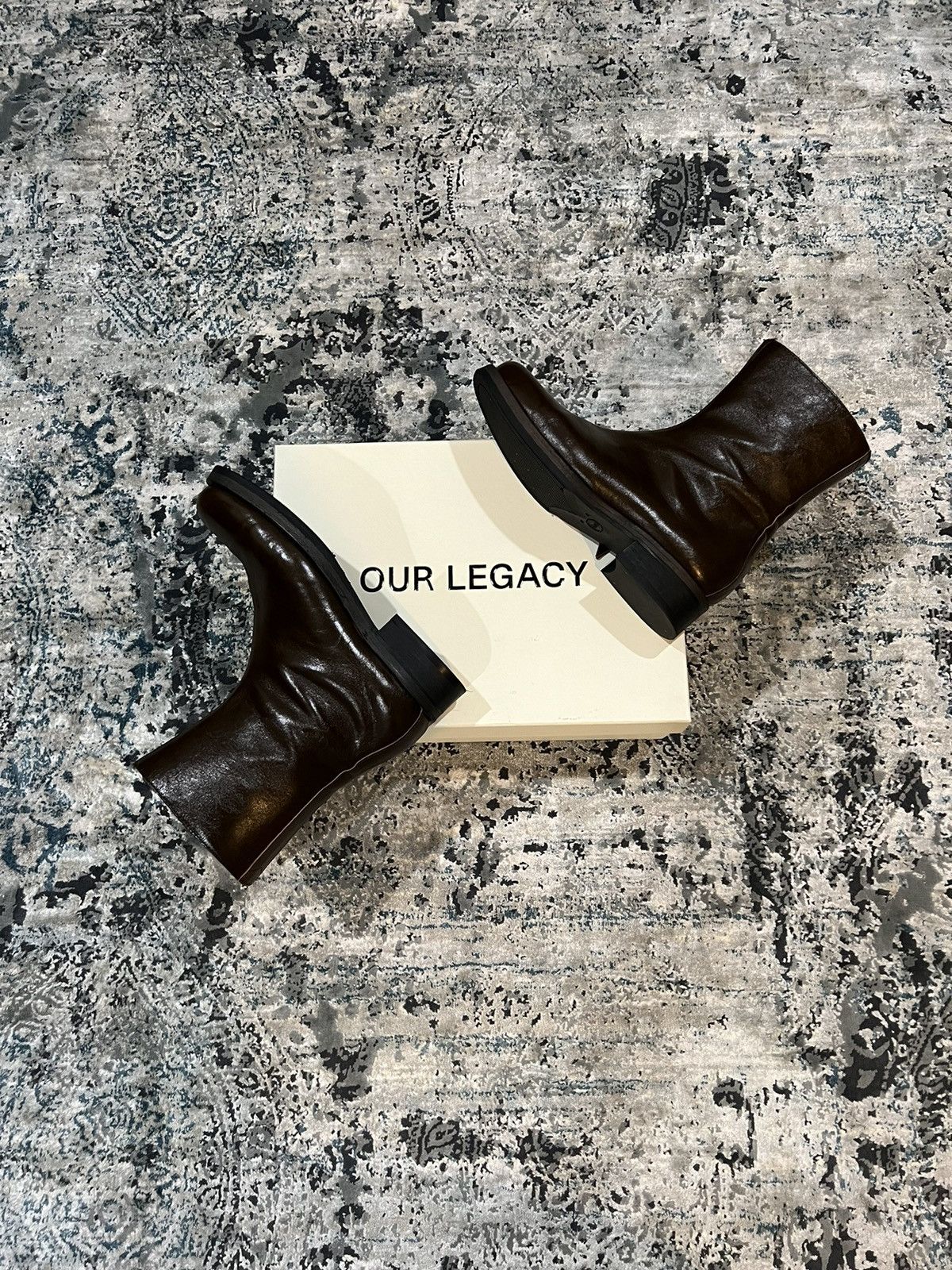 Our Legacy Camion Boot Olive Leather 43
