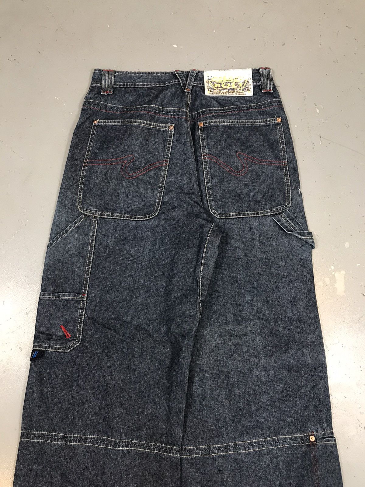 Vintage Vintage blue bolt big pocket carpenter cargo denim Size US 32 / EU 48 - 11 Thumbnail