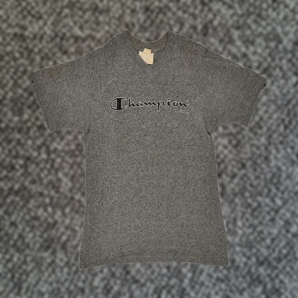 Champion CHAMPION Mens Graphic T-Shirt Top Small Grey Cotton ZQ47 Size US S / EU 44-46 / 1 - 1 Thumbnail