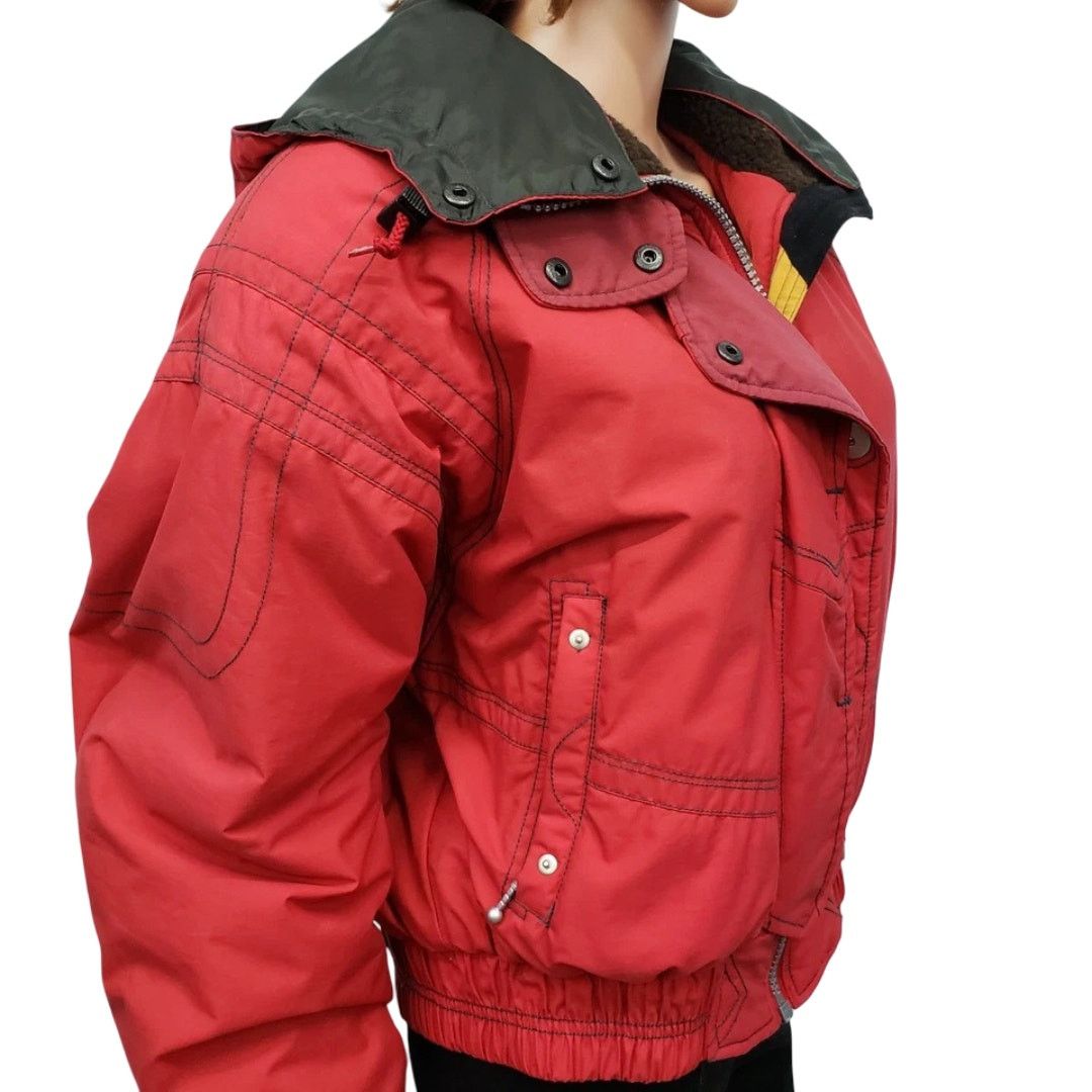 Obermeyer Obermeyer Snow Ski Bomber Jacket Hood Full Zip Insulated 10 Size L / US 10 / IT 46 - 6 Thumbnail