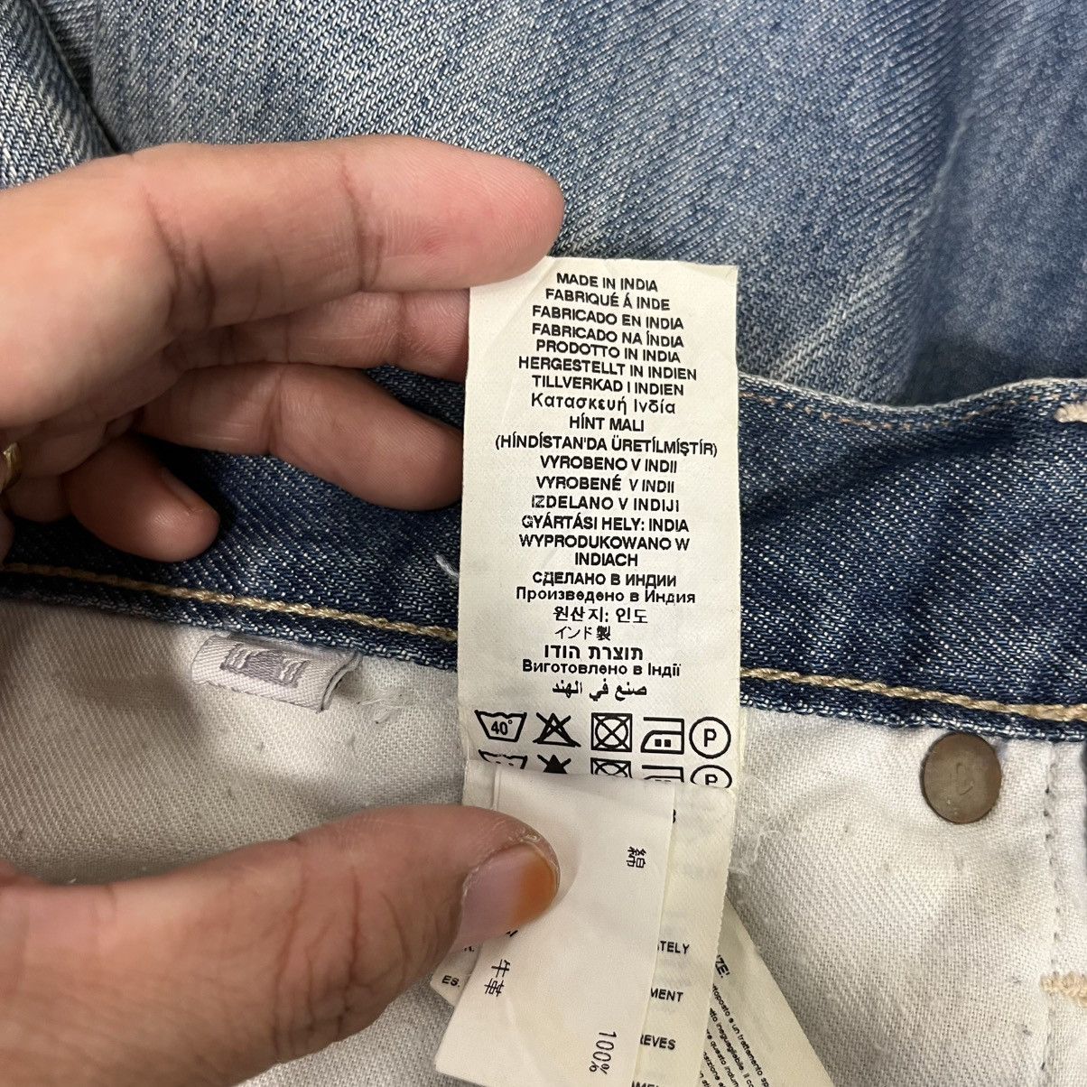 G-Star Vintage G Star Raw Distressed Denim Jeans Size US 30 / EU 46 - 14 Thumbnail