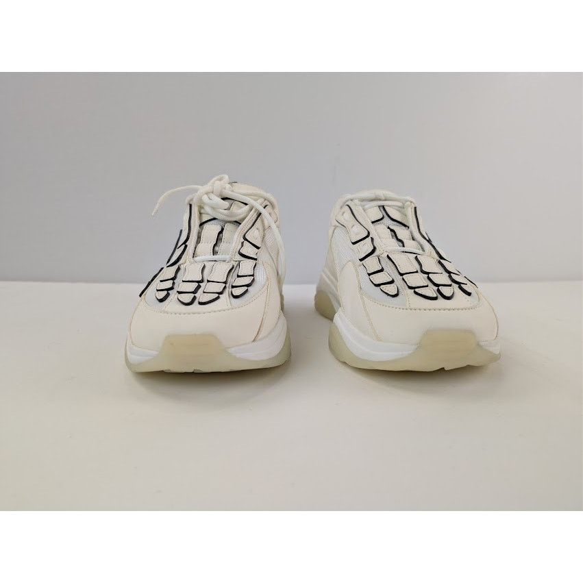 Amiri o1rshd1 Bone Runner Sneakers in White / Black Painted Edge Size US 14 / EU 47 - 8 Thumbnail