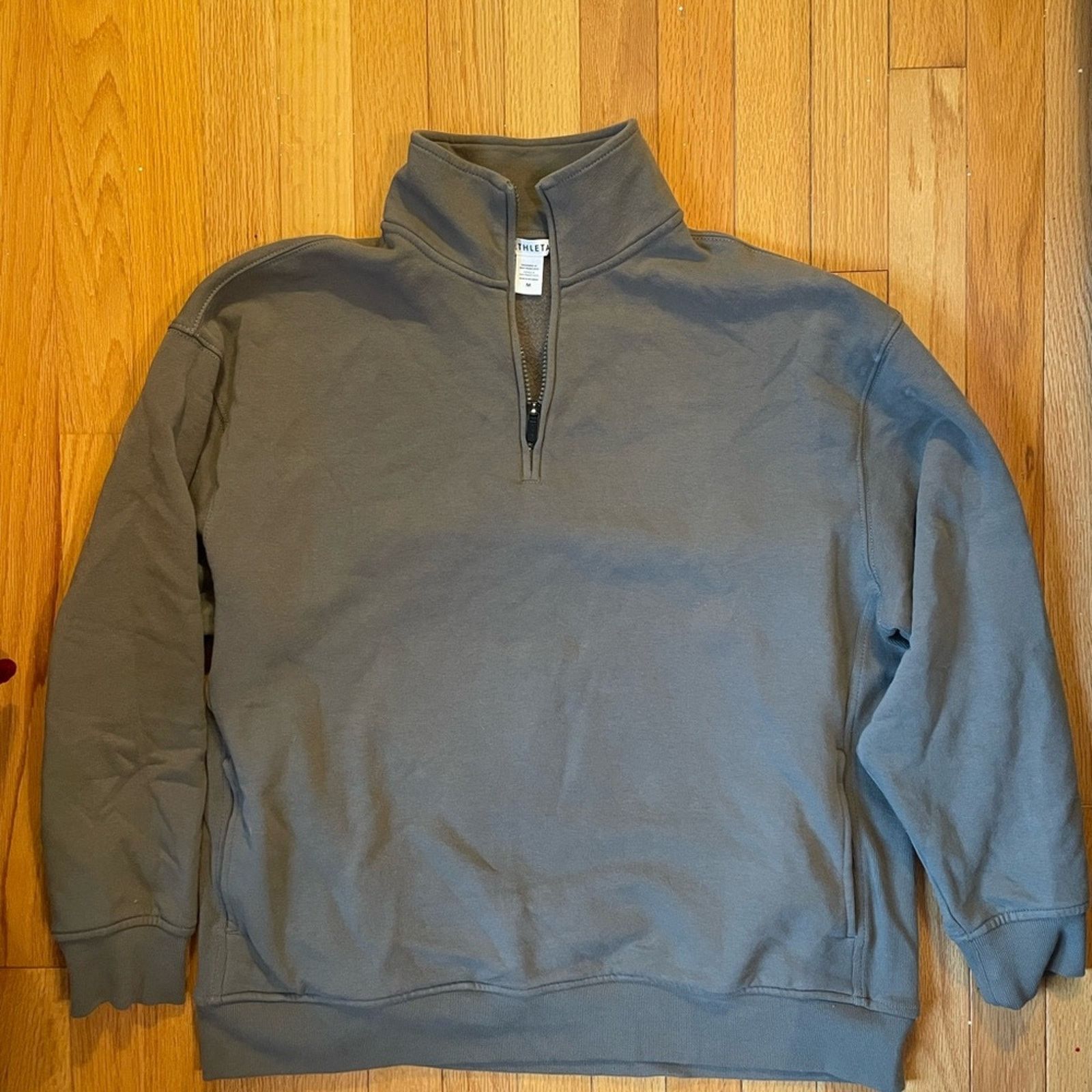 Athleta Athleta Women’s Olive Half-Zip Sweater Size M / US 6-8 / IT 42-44 - 1 Thumbnail