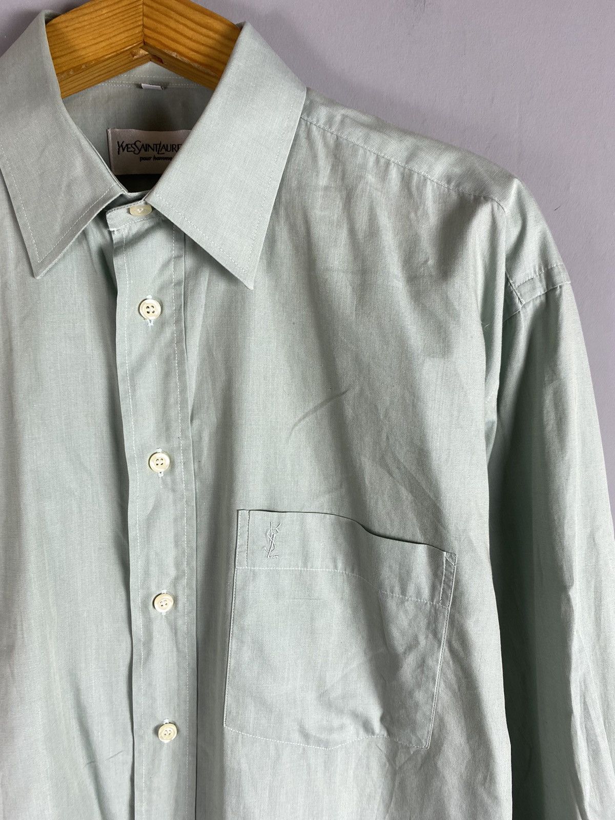 Yves Saint Laurent Vintage YSL Yves Saint Laurent shirt Size US L / EU 52-54 / 3 - 2 Thumbnail