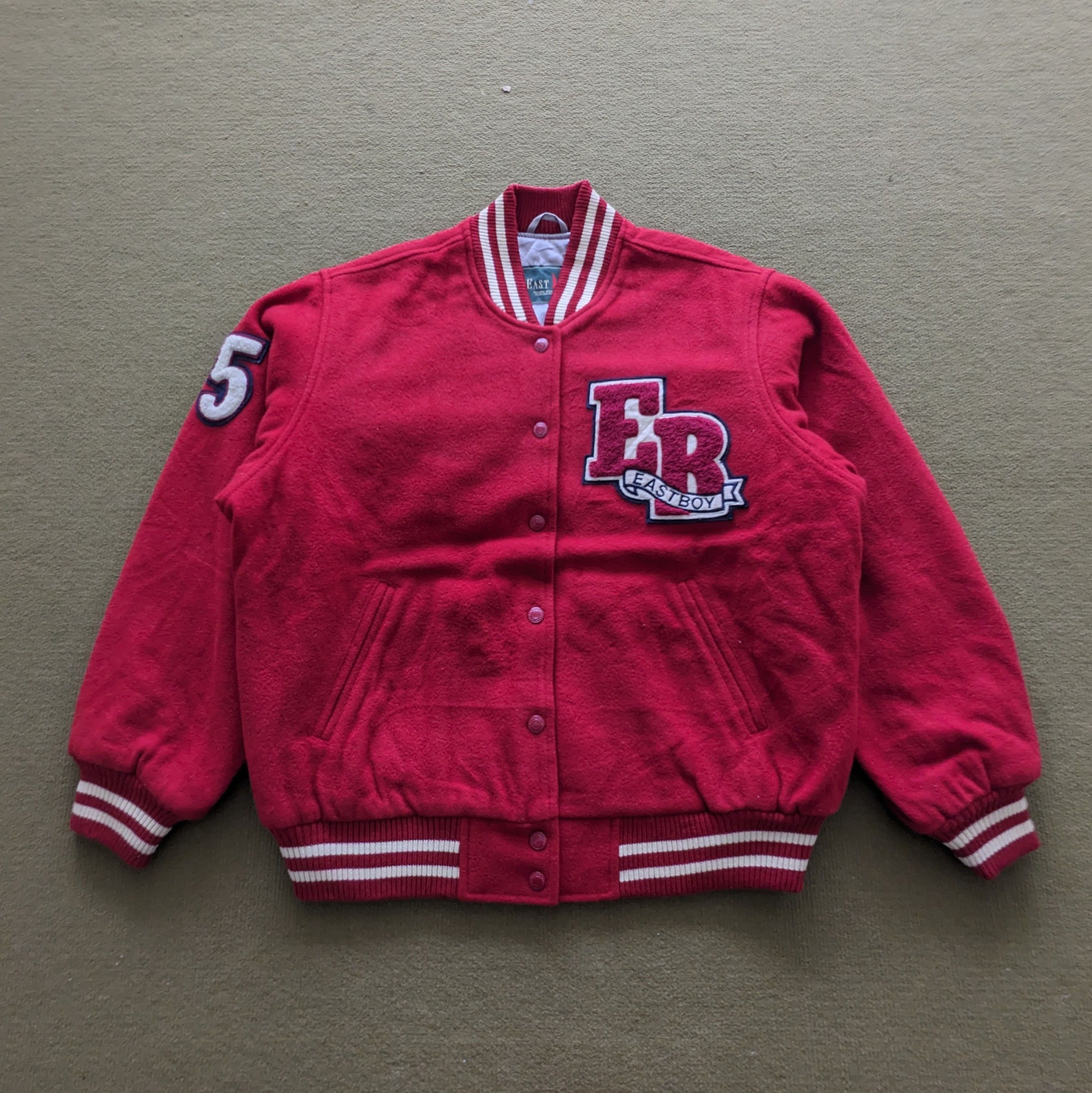 Other Vintage EASTBOY Japanese Brand Varsity Jacket Size US L / EU 52-54 / 3 - 1 Thumbnail