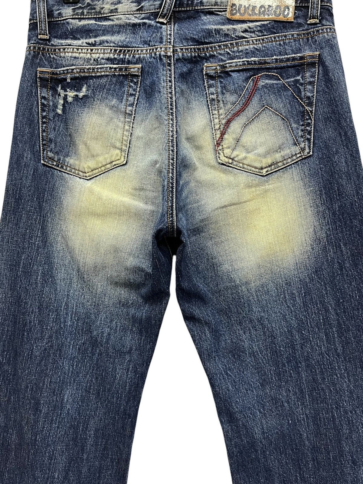 BUCKAROO 🔥Crashwash Indigo Mudmax Punk Ripped Wide Leg Flare Size US 30 / EU 46 - 11 Thumbnail