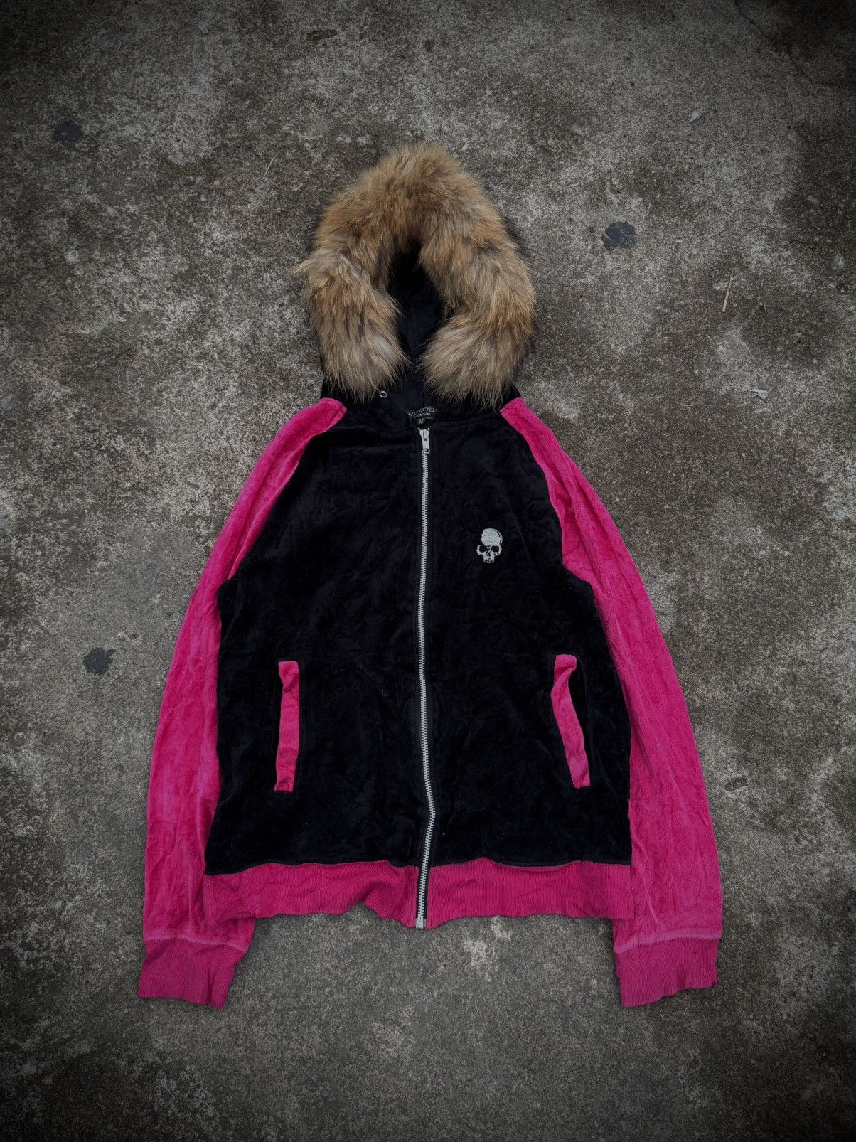 If Six Was Nine Fur Velvet Hoodie Skulls Thruxton Japanese Styled Size US M / EU 48-50 / 2 - 1 Thumbnail