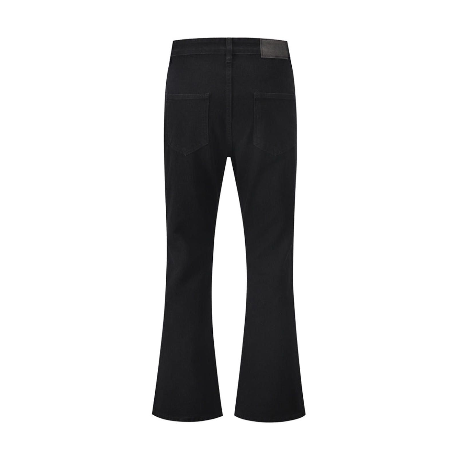 Japanese Brand Black Flared Denim Jeans Size US 32 / EU 48 - 6 Thumbnail