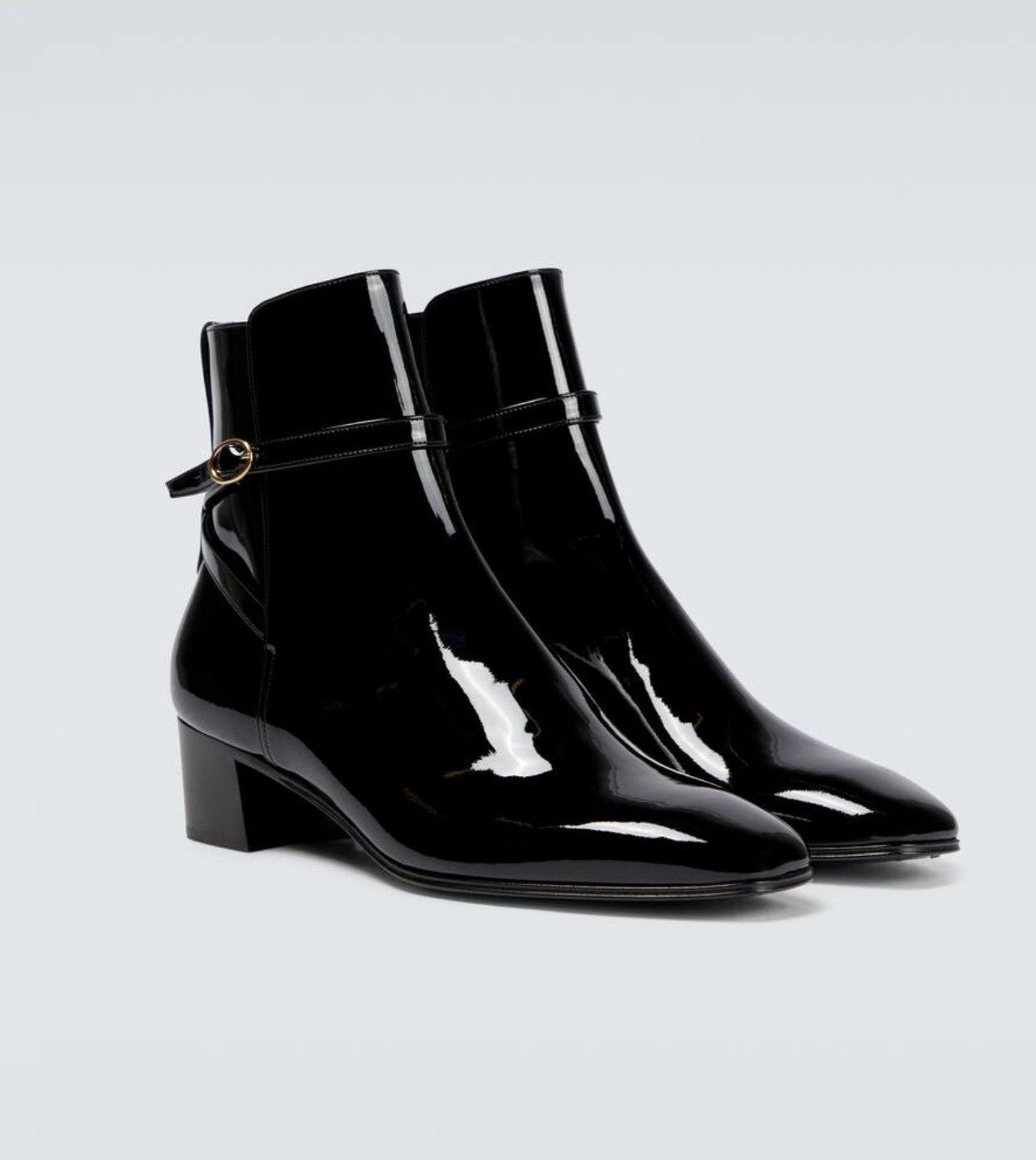 Saint Laurent Paris Saint Laurent Jodhpur patent leather ankle boots Size US 11 / EU 44 - 2 Thumbnail