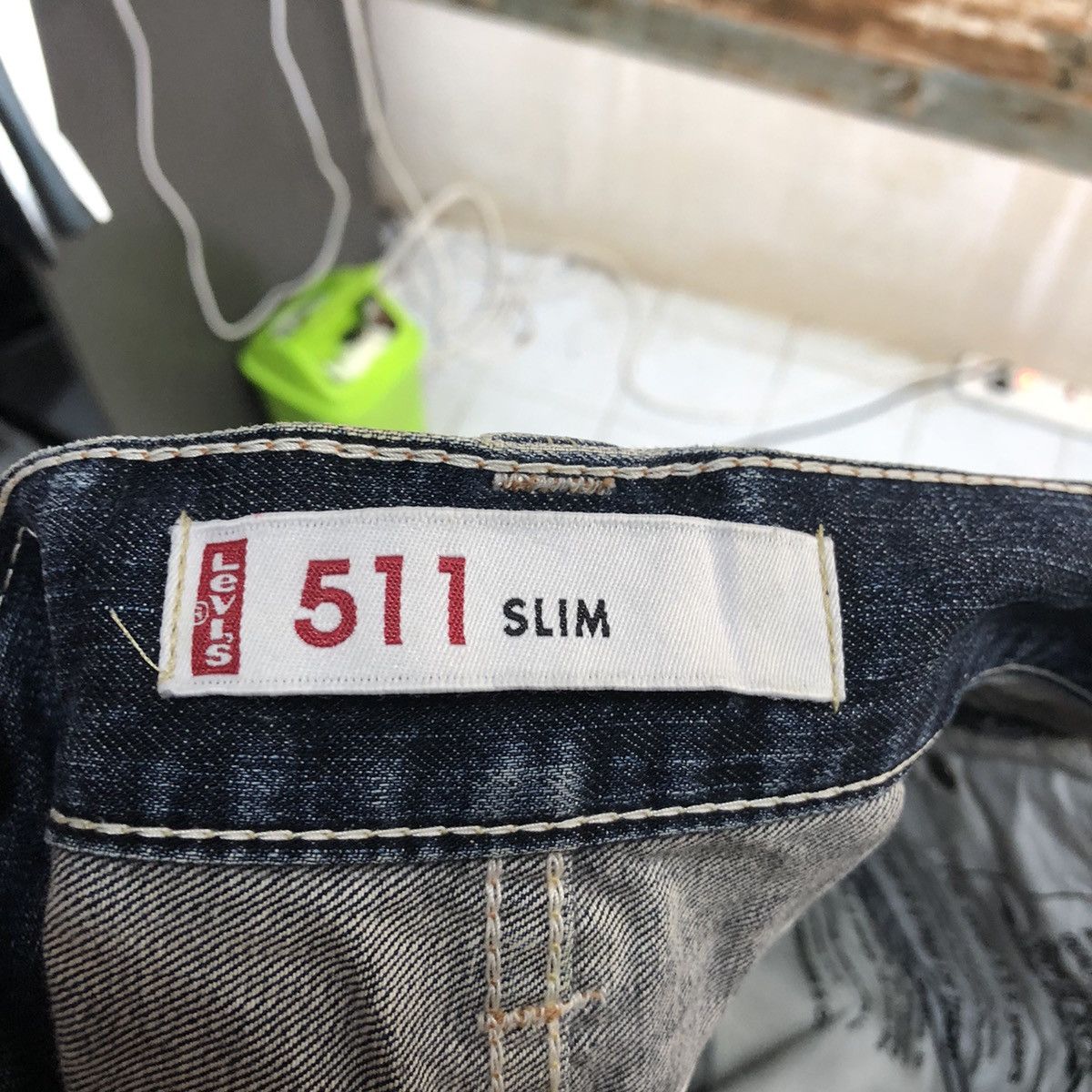 Levi's DLL Levis 511 Slim Fit Blue Denim Pants #C125 Size US 30 / EU 46 - 18 Thumbnail