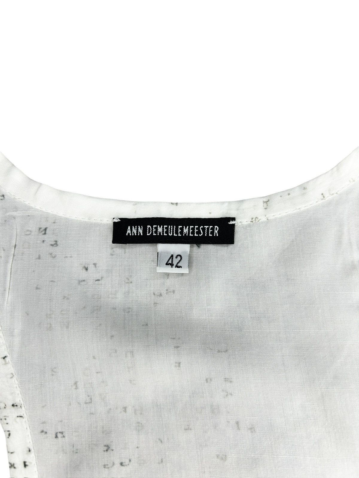Ann Demeulemeester F/W 12 Printed Tank Top Size M / US 6-8 / IT 42-44 - 2 Thumbnail