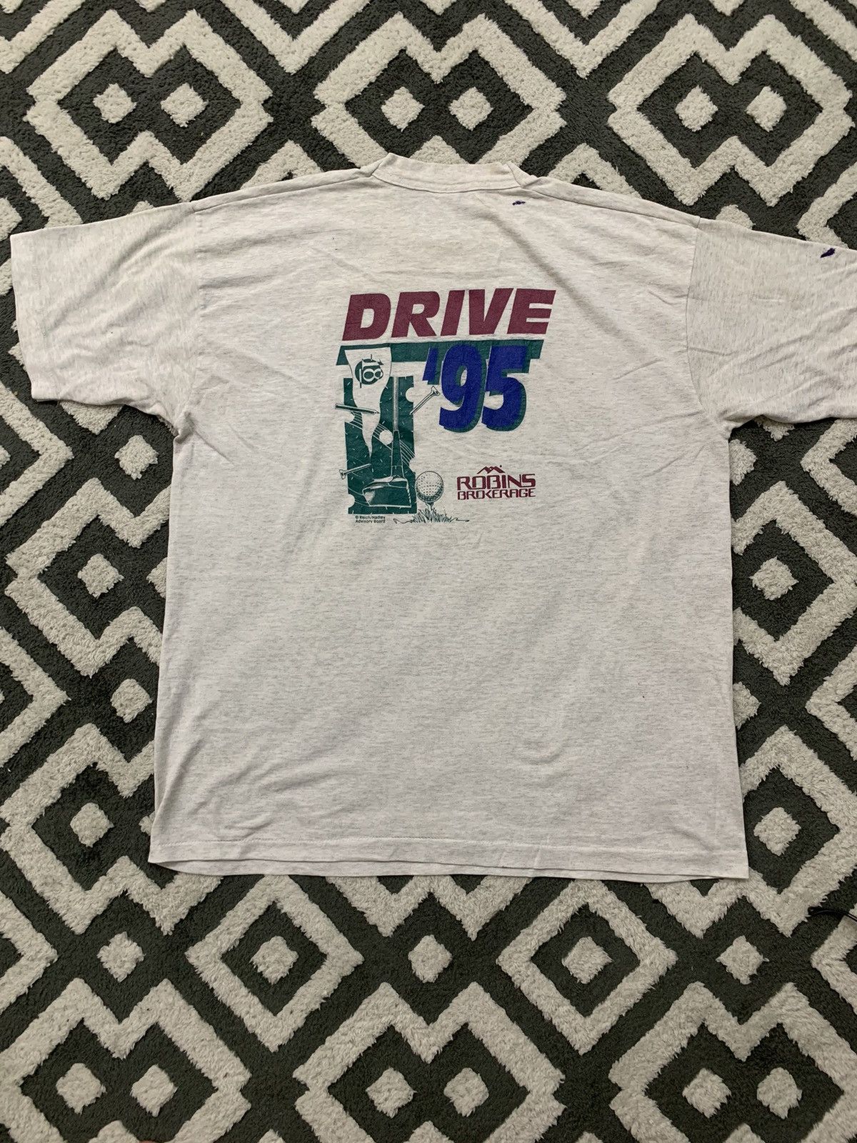 Vintage VINTAGE ROBINS BROKERAGE GOLF 95’ Size US XL / EU 56 / 4 - 1 Thumbnail