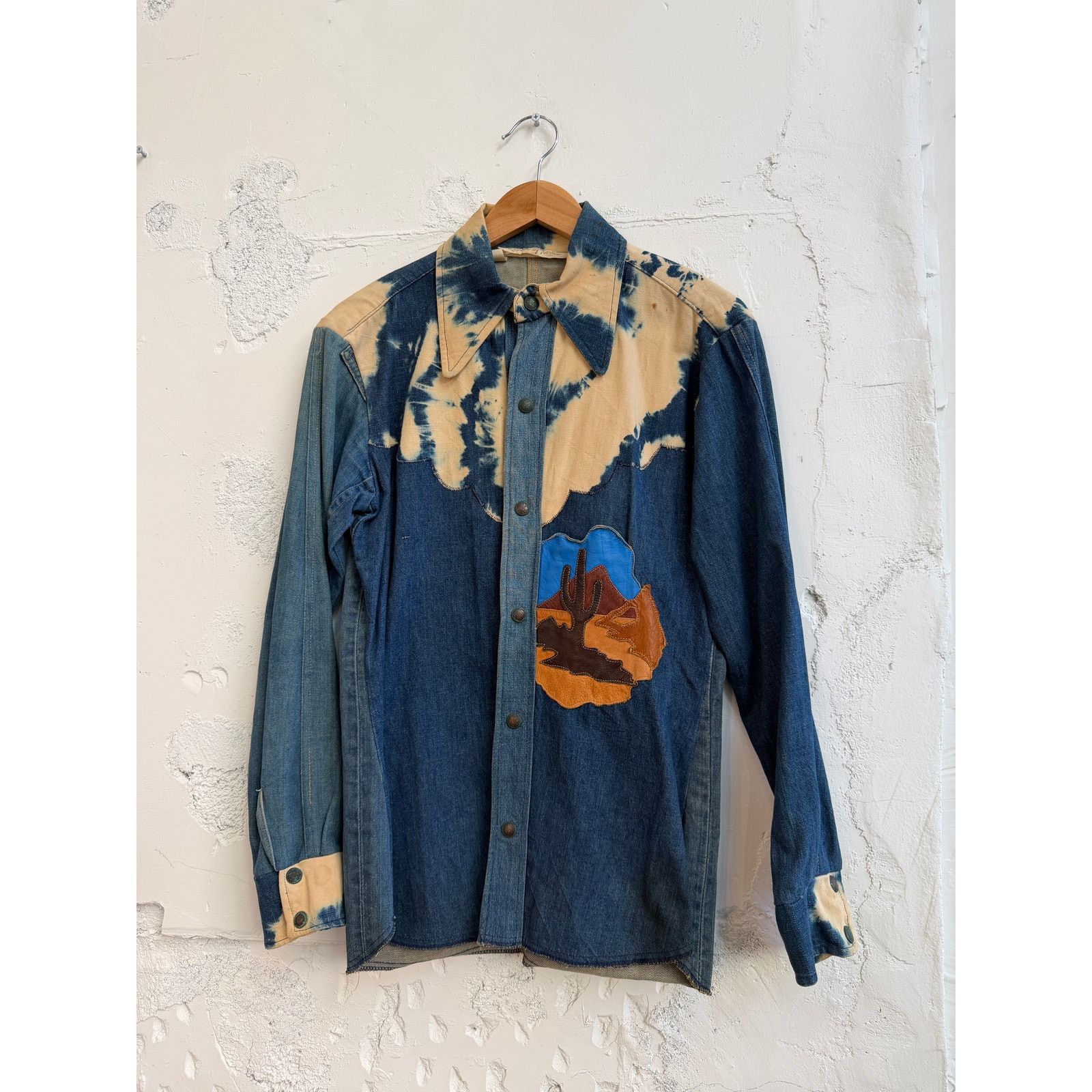 Vintage Antonio Guiseppe Vintage Southwestern Leather Patch Jacket Size US M / EU 48-50 / 2 - 1 Thumbnail