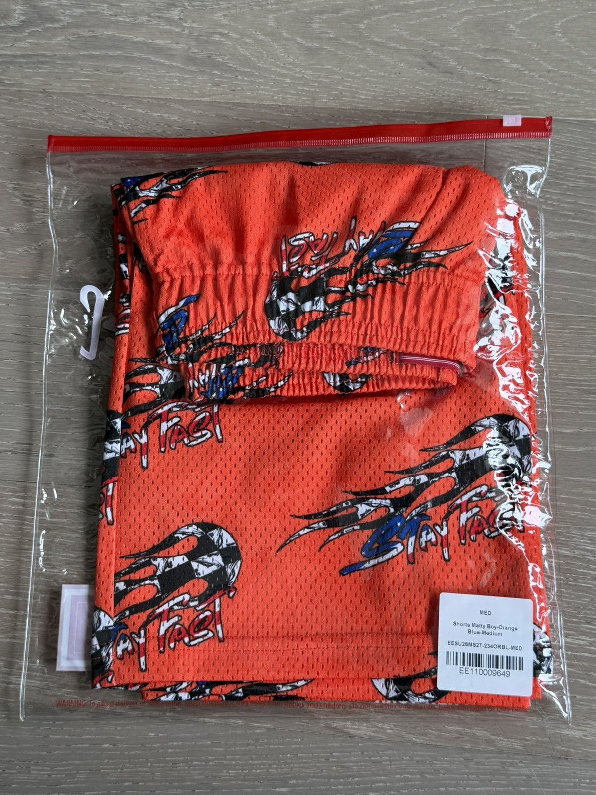 Matty Boy MEDIUM Eric Emanuel Matty Boy Orange Mesh IN HAND SHIPS ASAP Size US 32 / EU 48 - 6 Thumbnail