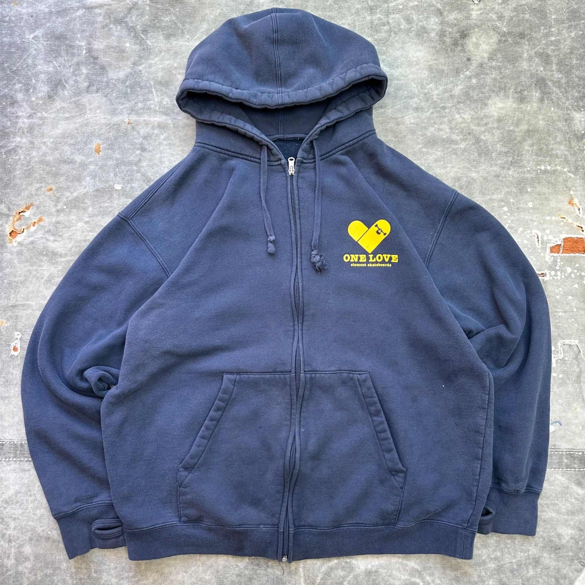 Vintage Vintage Y2K One Love Element Skateboards Zip Up Hoodie Sweat Size US L / EU 52-54 / 3 - 1 Thumbnail