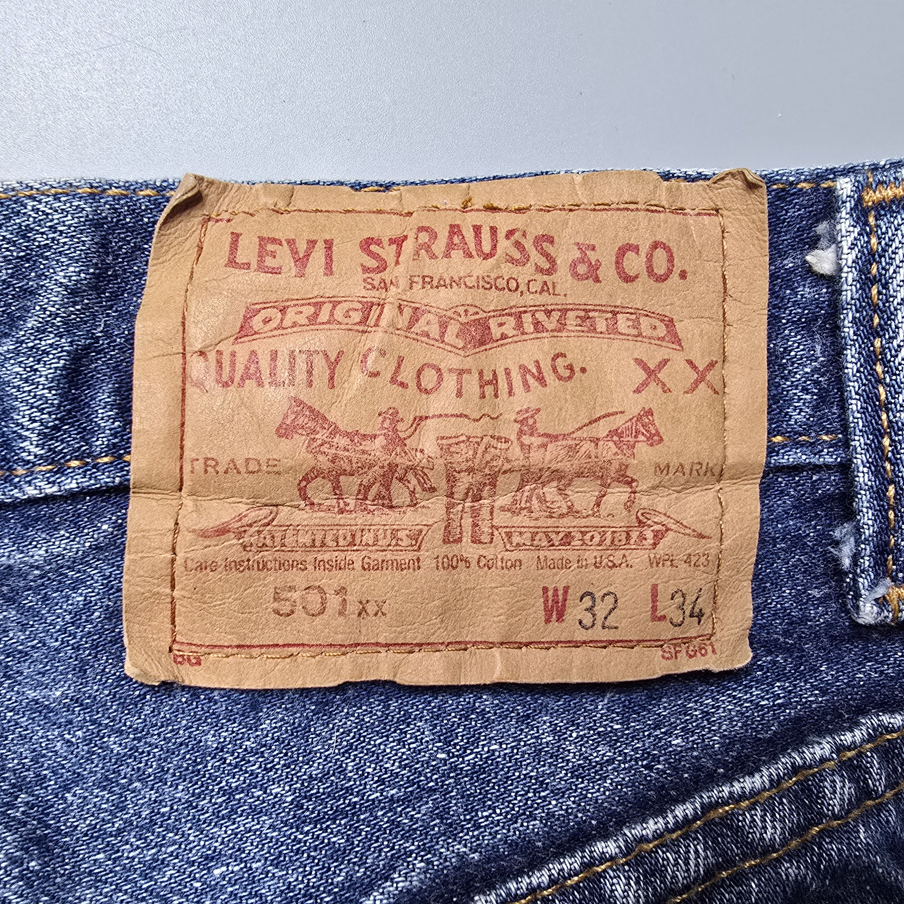 Levi's Levis - True Vintage 1988 501xx Made in USA Jeans Size US 30 / EU 46 - 6 Thumbnail