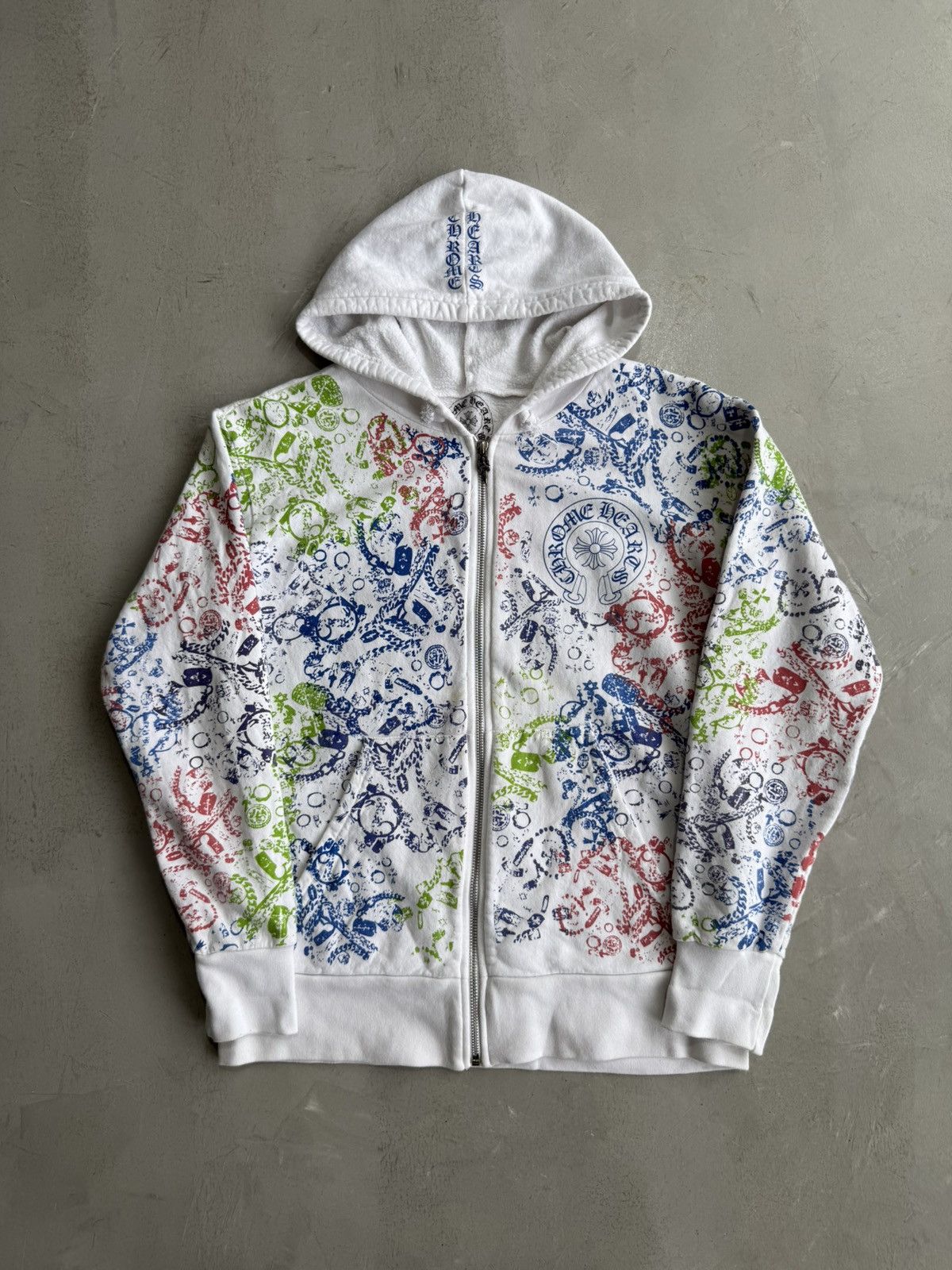 Chrome Hearts Rare 2000s - All Over Print Zip Hoodie Size US M / EU 48-50 / 2 - 1 Thumbnail